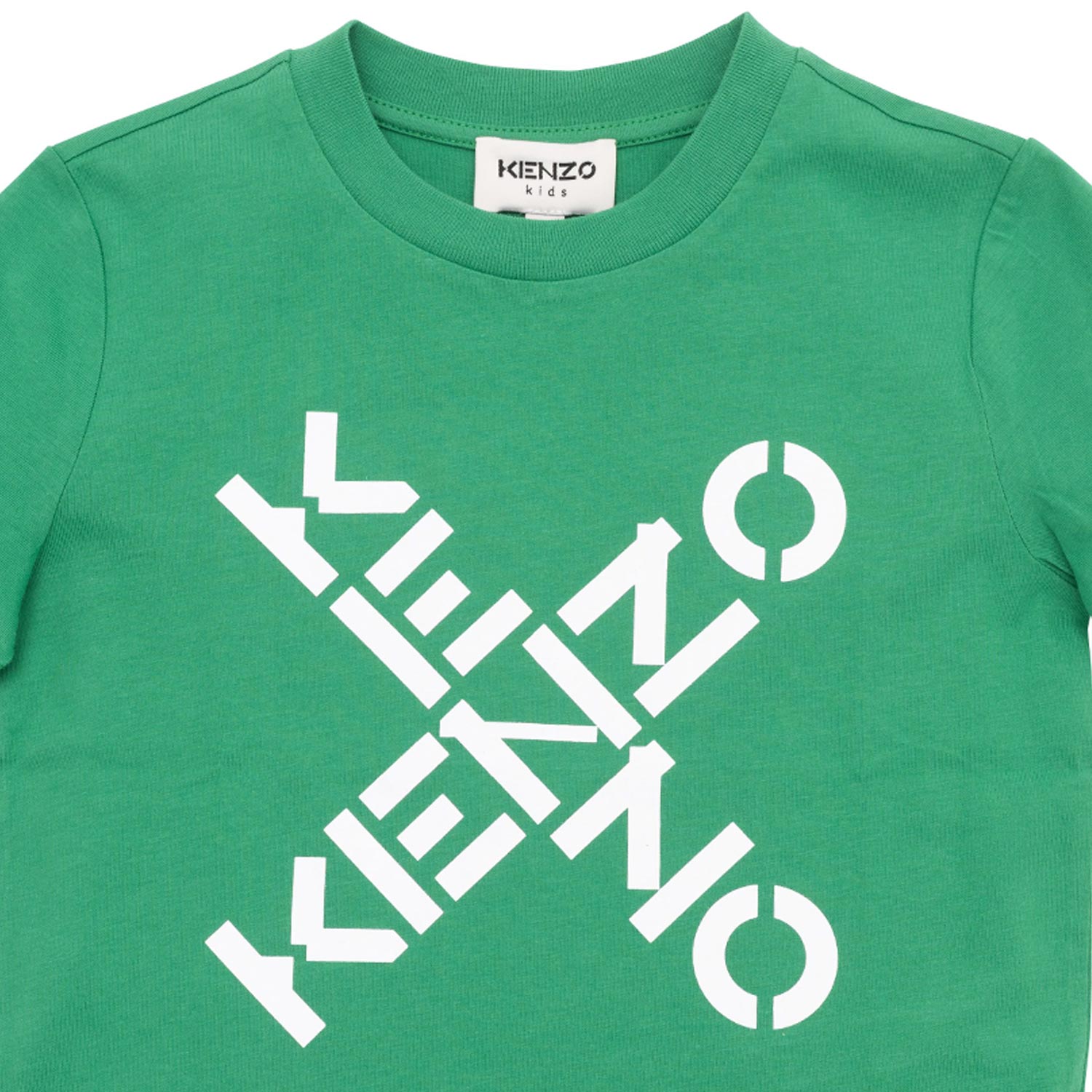 T-SHIRT VERDE CON LOGHI BIANCHI BAMBINO - annameglio.com abbigliamento moda