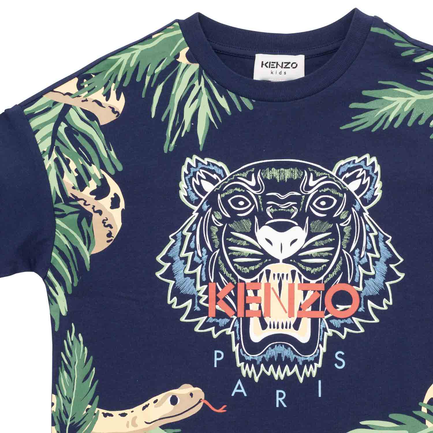 T-SHIRT BLU TIGRE BAMBINO TEEN - annameglio.com abbigliamento moda