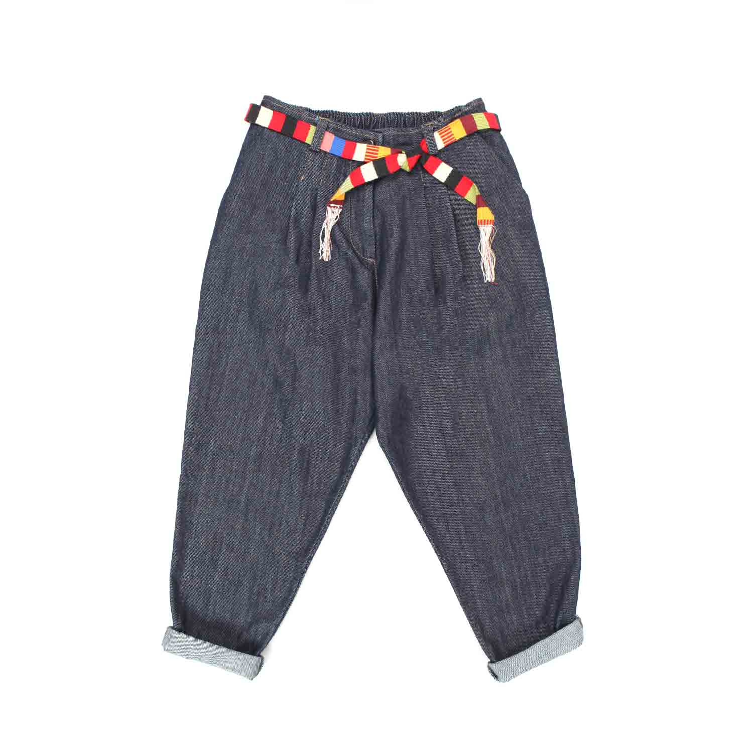 JEANS WIDE LEG BLU MEDIO BAMBINA E TEEN - annameglio.com abbigliamento moda