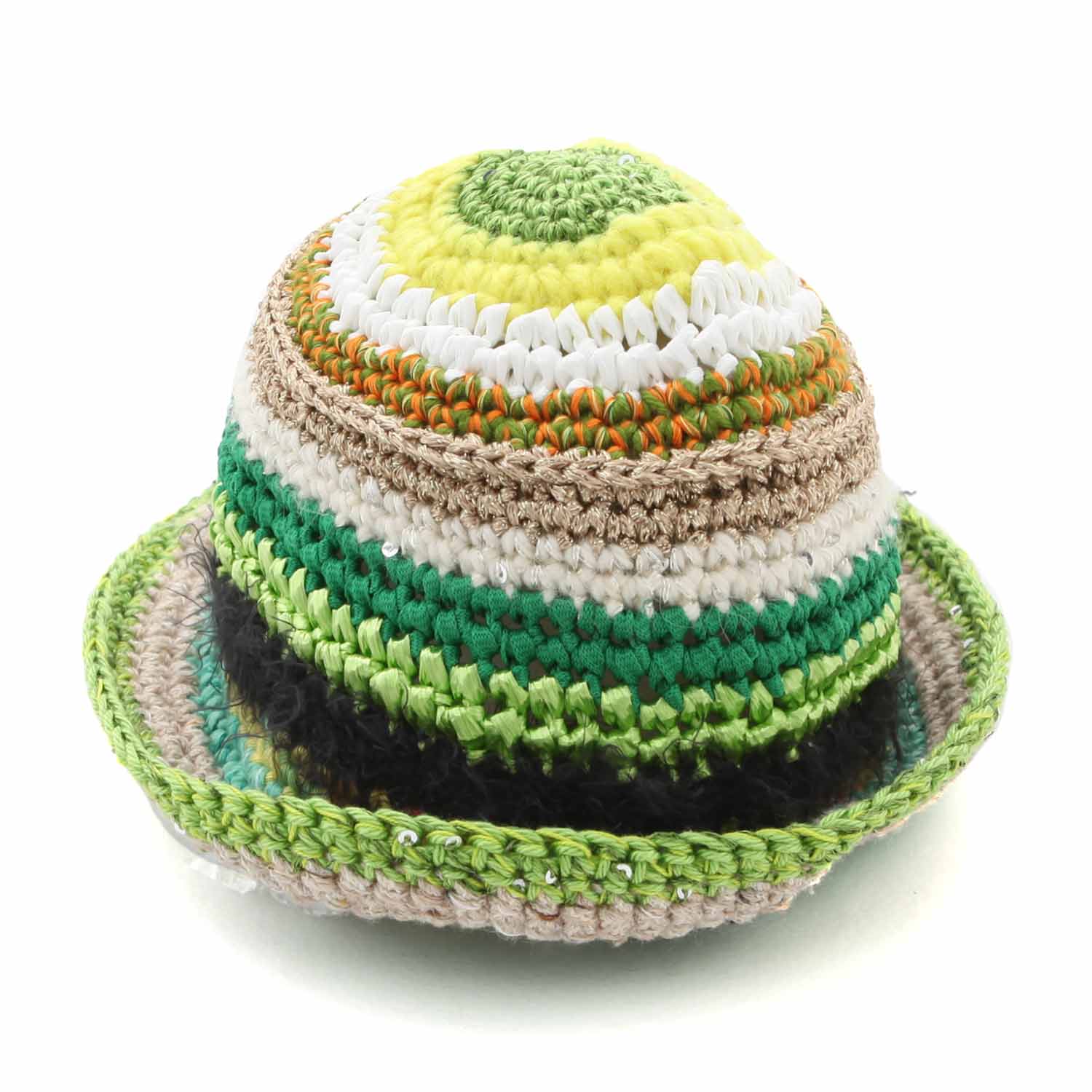 CAPPELLO BUCKET VERDE E MULTICOLOR BAMBINA BABY - annameglio.com abbigliamento moda