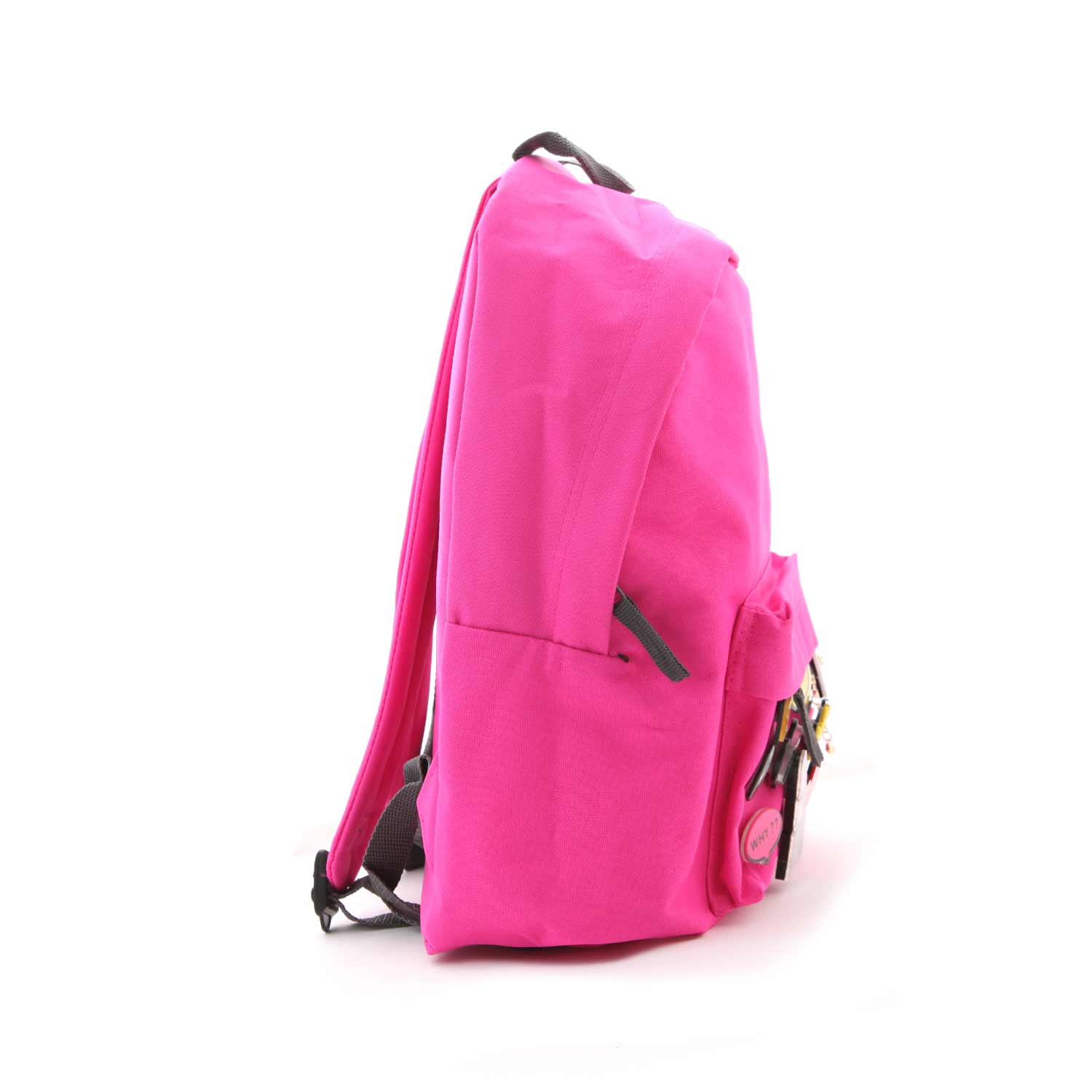 ZAINO FUCSIA CON SPILLE BAMBINA E TEENAGER - annameglio.com abbigliamento moda