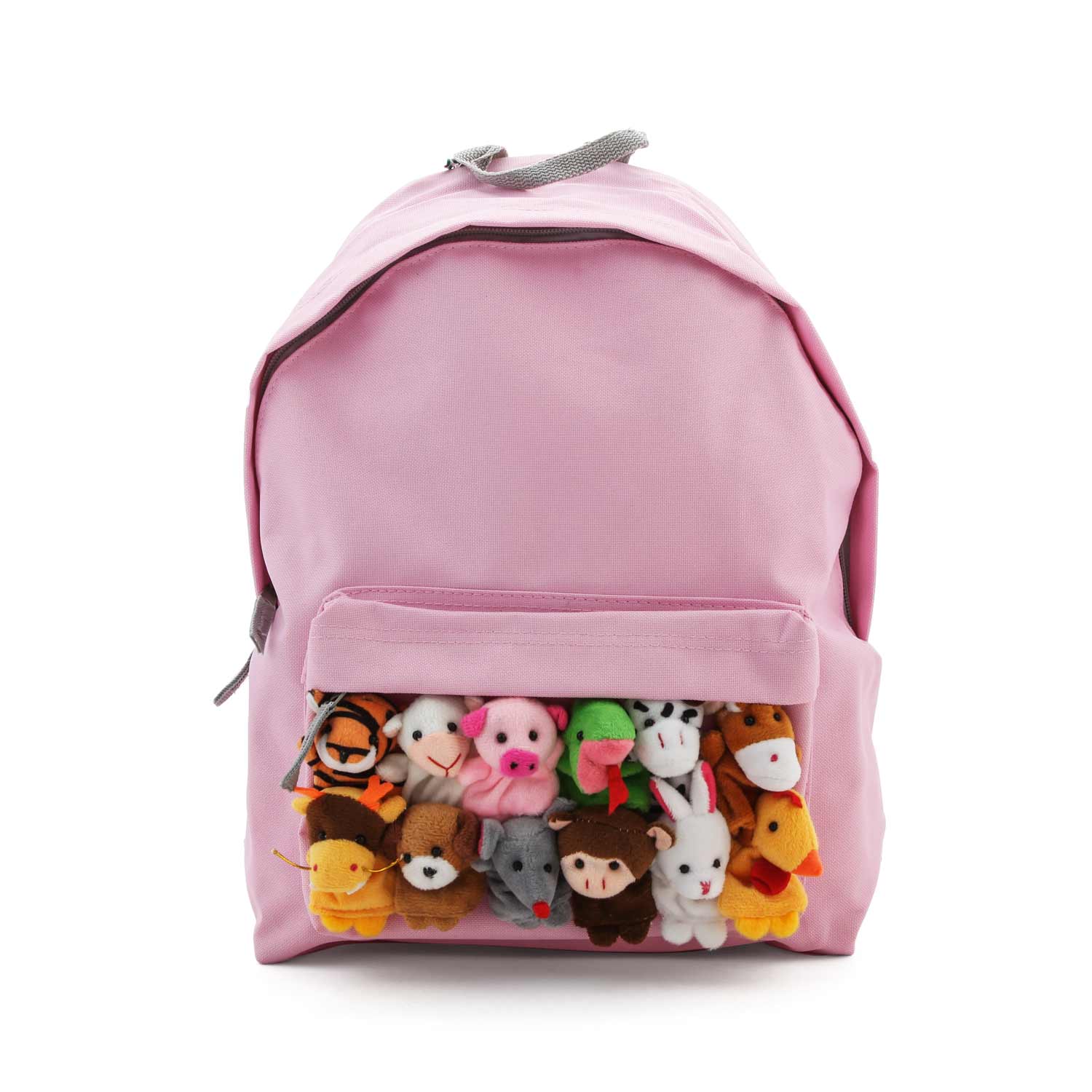 ZAINO ROSA CON MINI PELUCHES BAMBINA E TEENAGER - annameglio.com abbigliamento moda