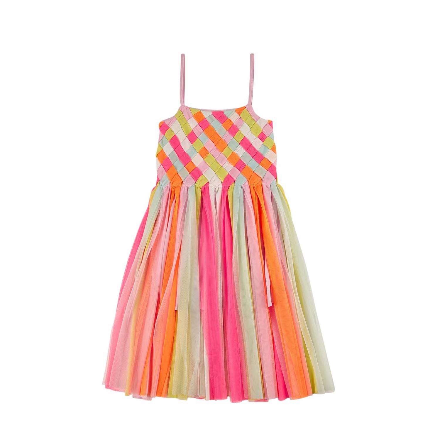 ABITO SMANICATO MULTICOLOR BAMBINA - annameglio.com abbigliamento moda