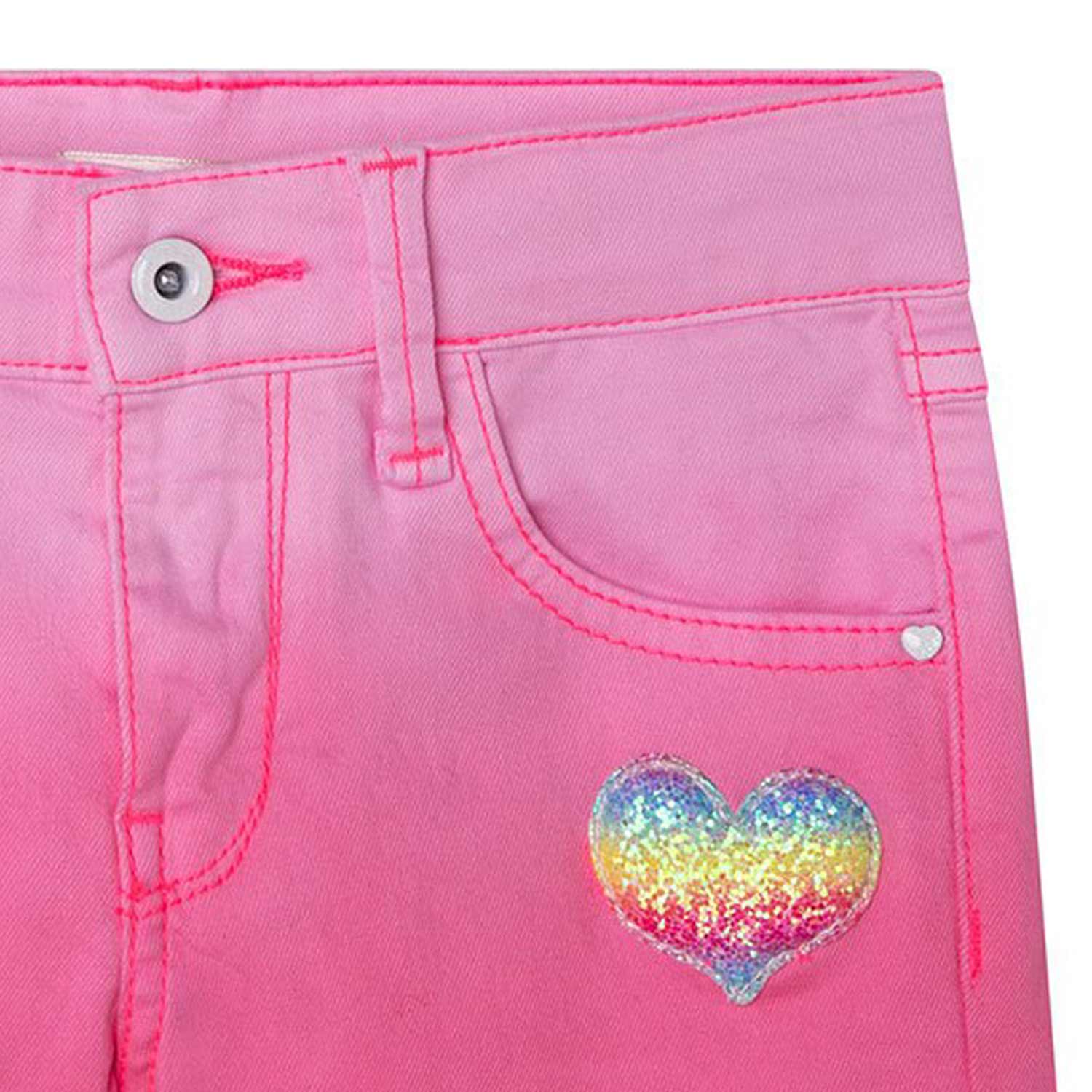 SHORTS DI JEANS ROSA FLUO BAMBINA - annameglio.com abbigliamento moda