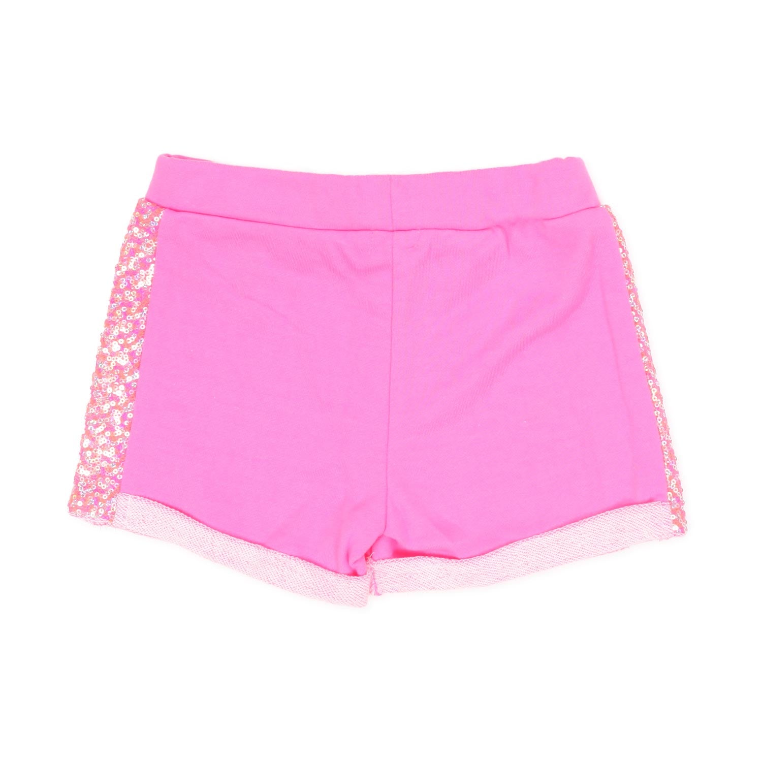SHORTS FUCSIA FLUO E GLITTER BAMBINA - annameglio.com abbigliamento moda