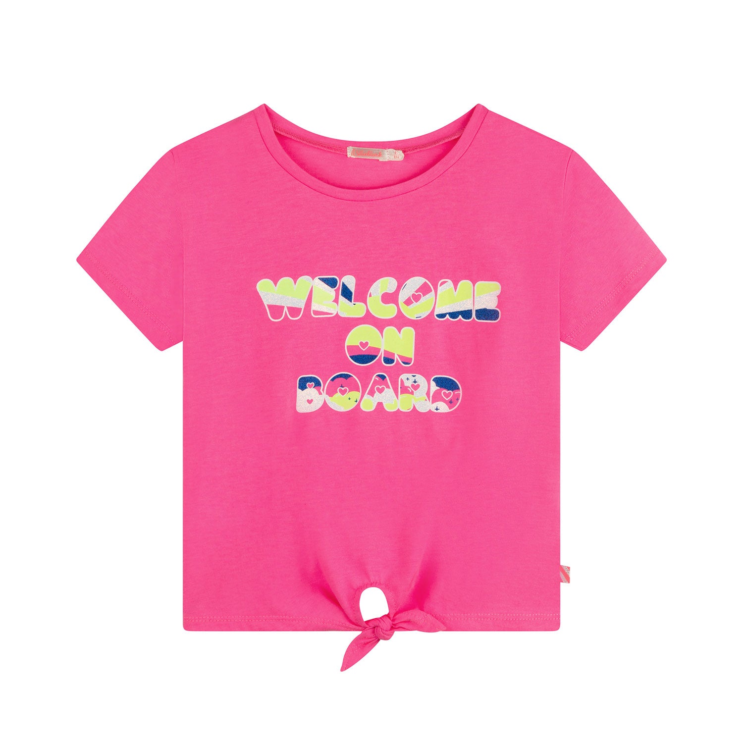 T-SHIRT ROSA FLUO CON STAMPA BAMBINA - annameglio.com abbigliamento moda