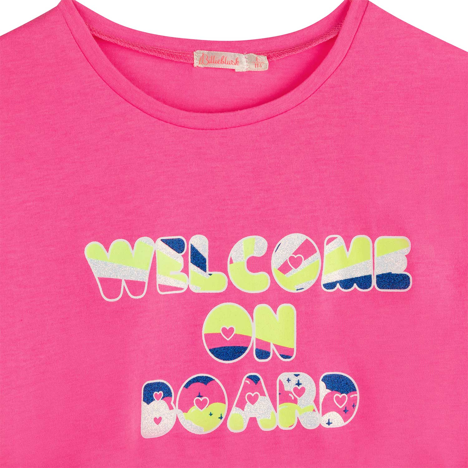 T-SHIRT ROSA FLUO CON STAMPA BAMBINA - annameglio.com abbigliamento moda