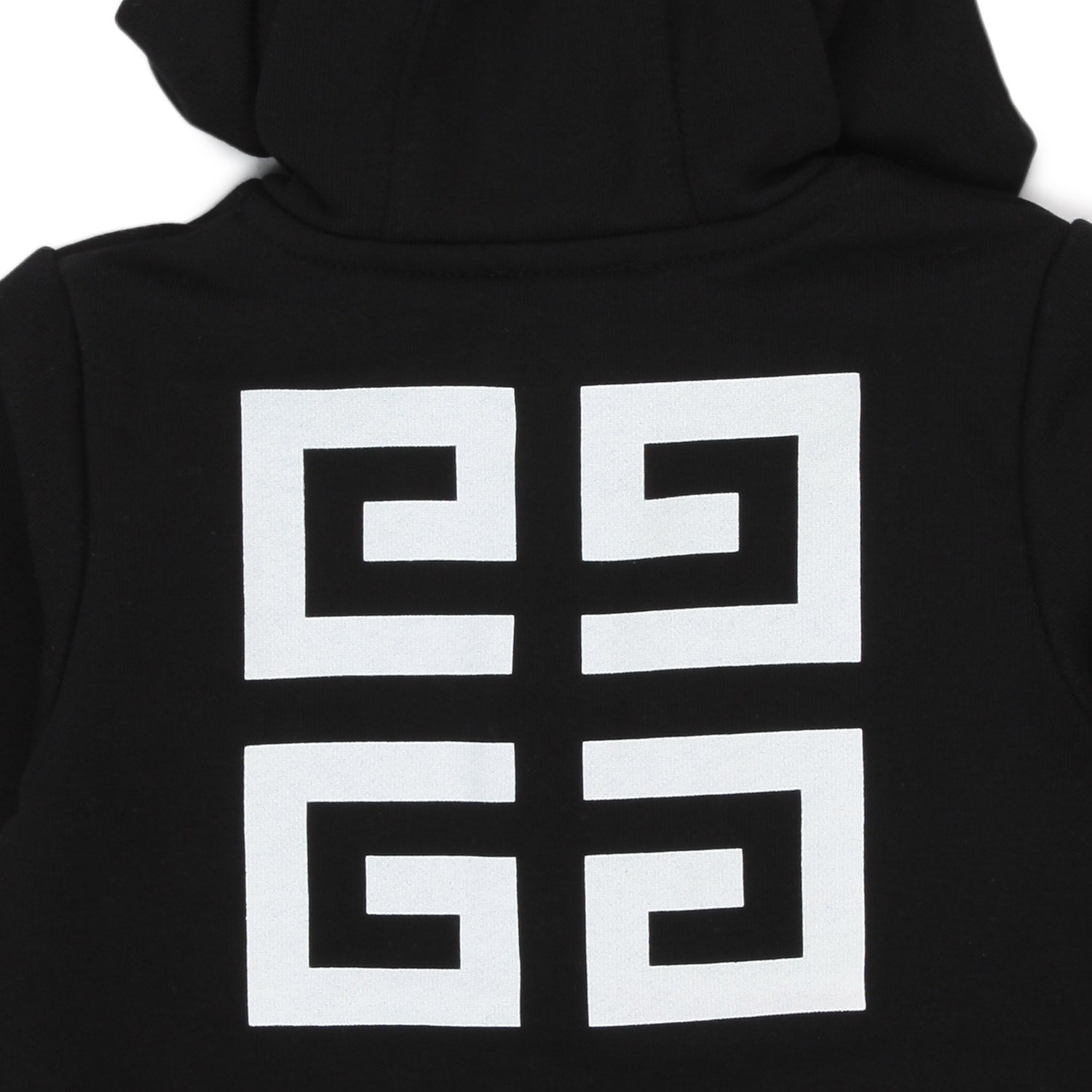 FELPA HOODIE UNISEX NERA CON ZIP BABY - annameglio.com abbigliamento moda