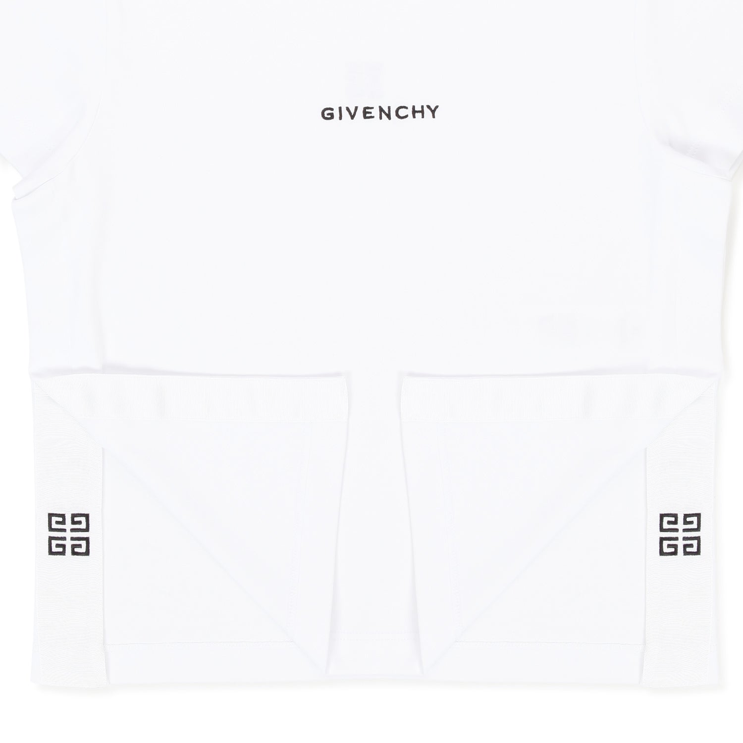 T-SHIRT BIANCA CON SPACCO AI LATI BAMBINA E TEEN - annameglio.com abbigliamento moda