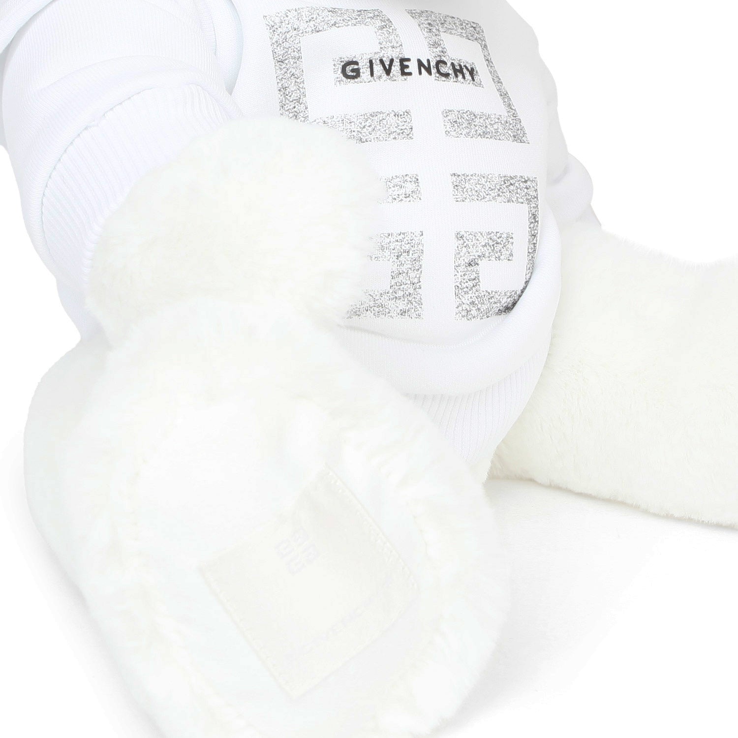 ORSACCHIOTTO PELUCHE BIANCO CON MINI FELPA - annameglio.com abbigliamento moda