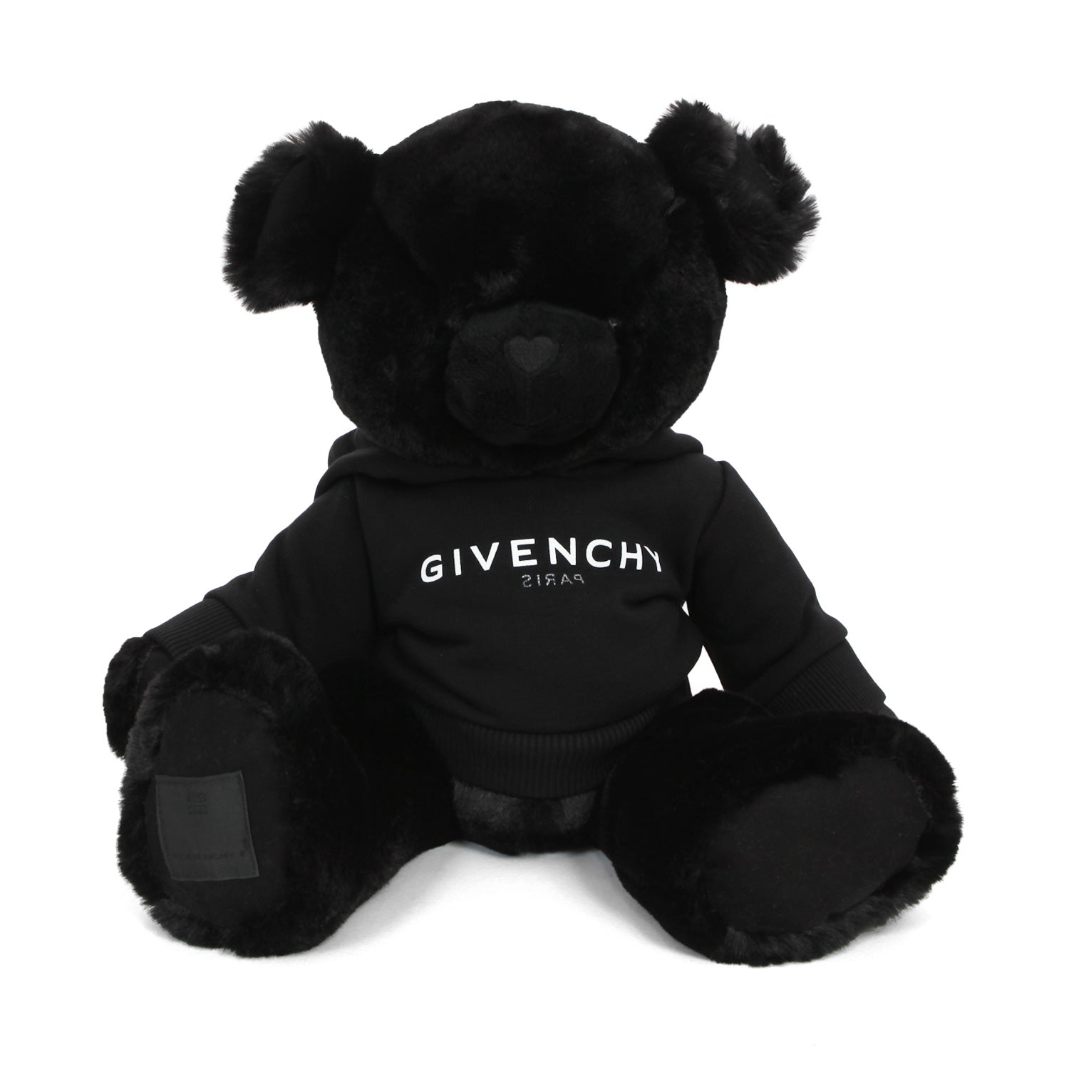 ORSACCHIOTTO PELUCHE NERO CON MINI FELPA - annameglio.com abbigliamento moda