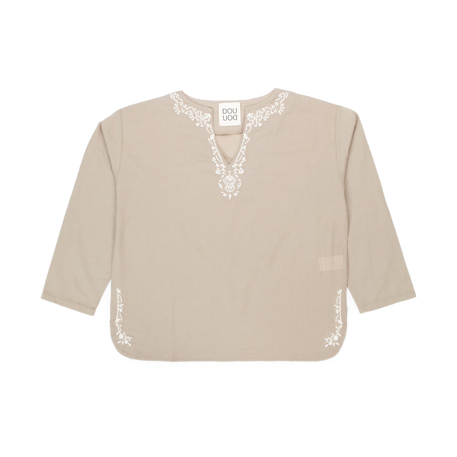 CAMICIA KAFTANA ECRU BAMBINA E TEEN - annameglio.com abbigliamento moda