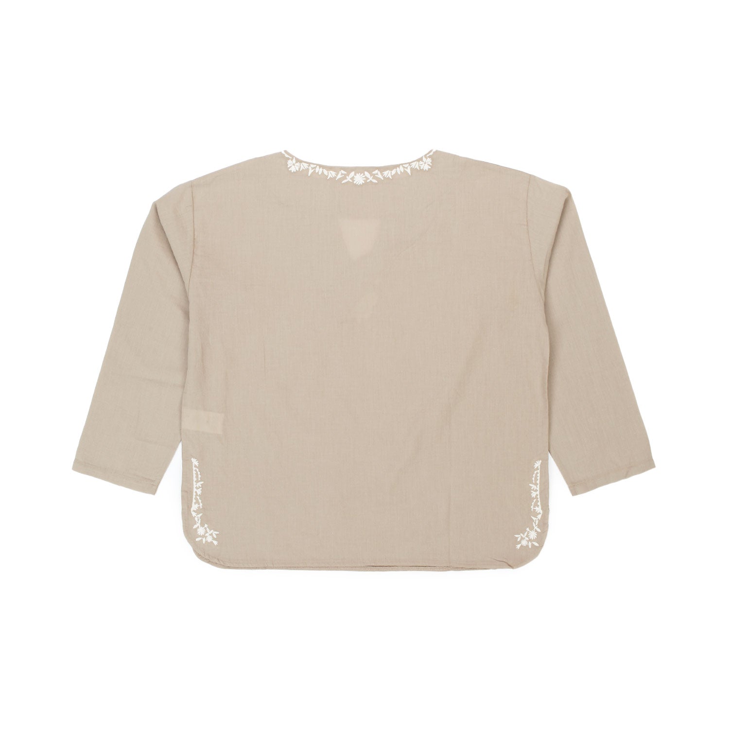 CAMICIA KAFTANA ECRU BAMBINA E TEEN - annameglio.com abbigliamento moda