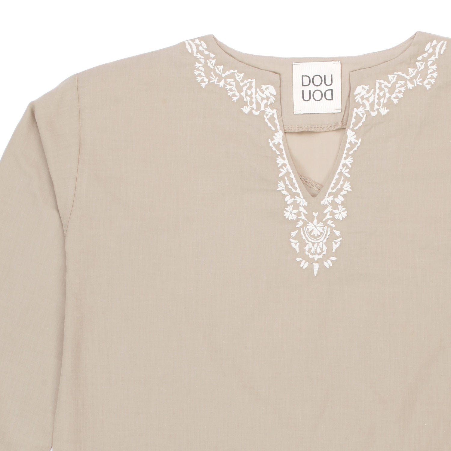 CAMICIA KAFTANA ECRU BAMBINA E TEEN - annameglio.com abbigliamento moda