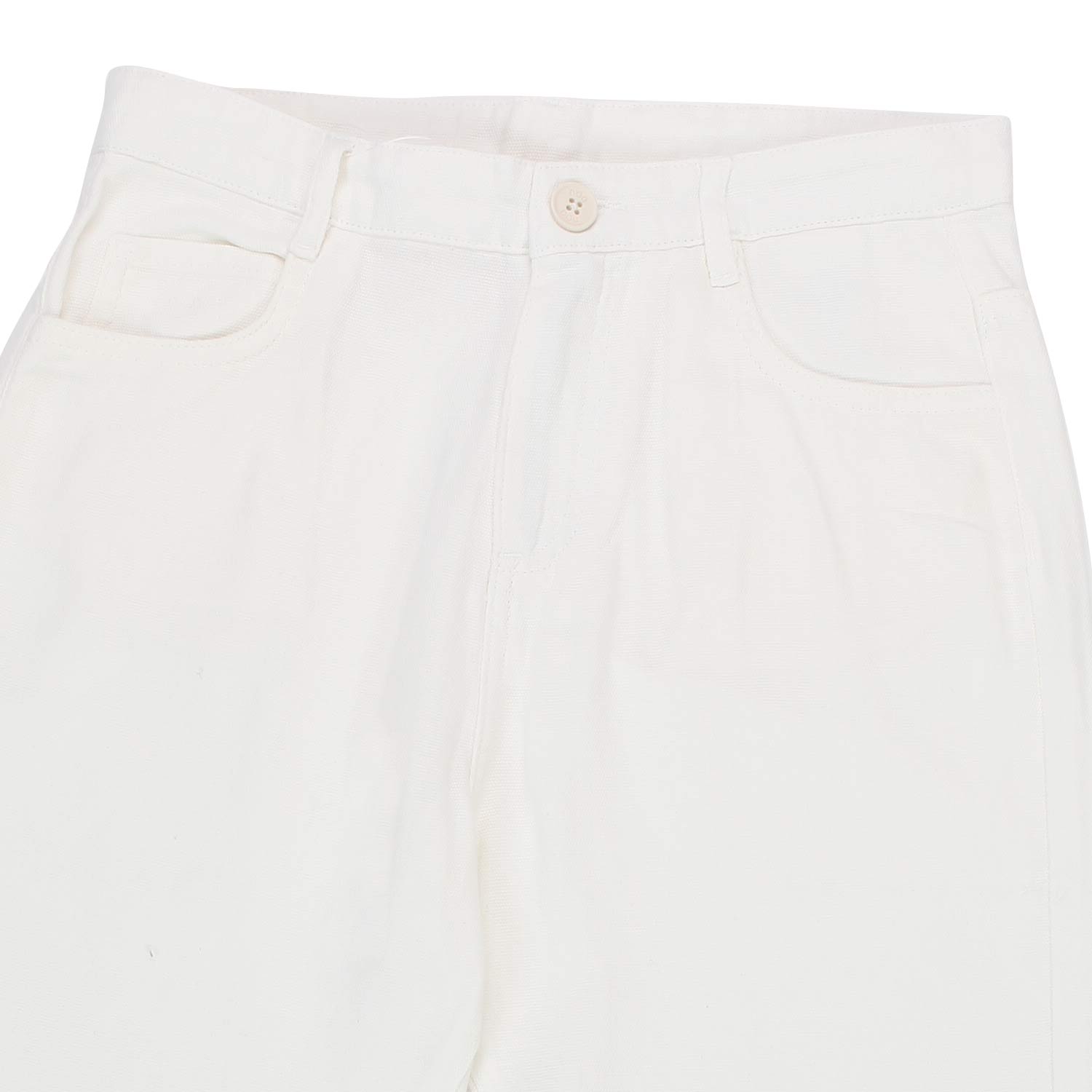 PANTALONE A ZAMPA BIANCO LATTE BAMBINA E TEEN - annameglio.com abbigliamento moda