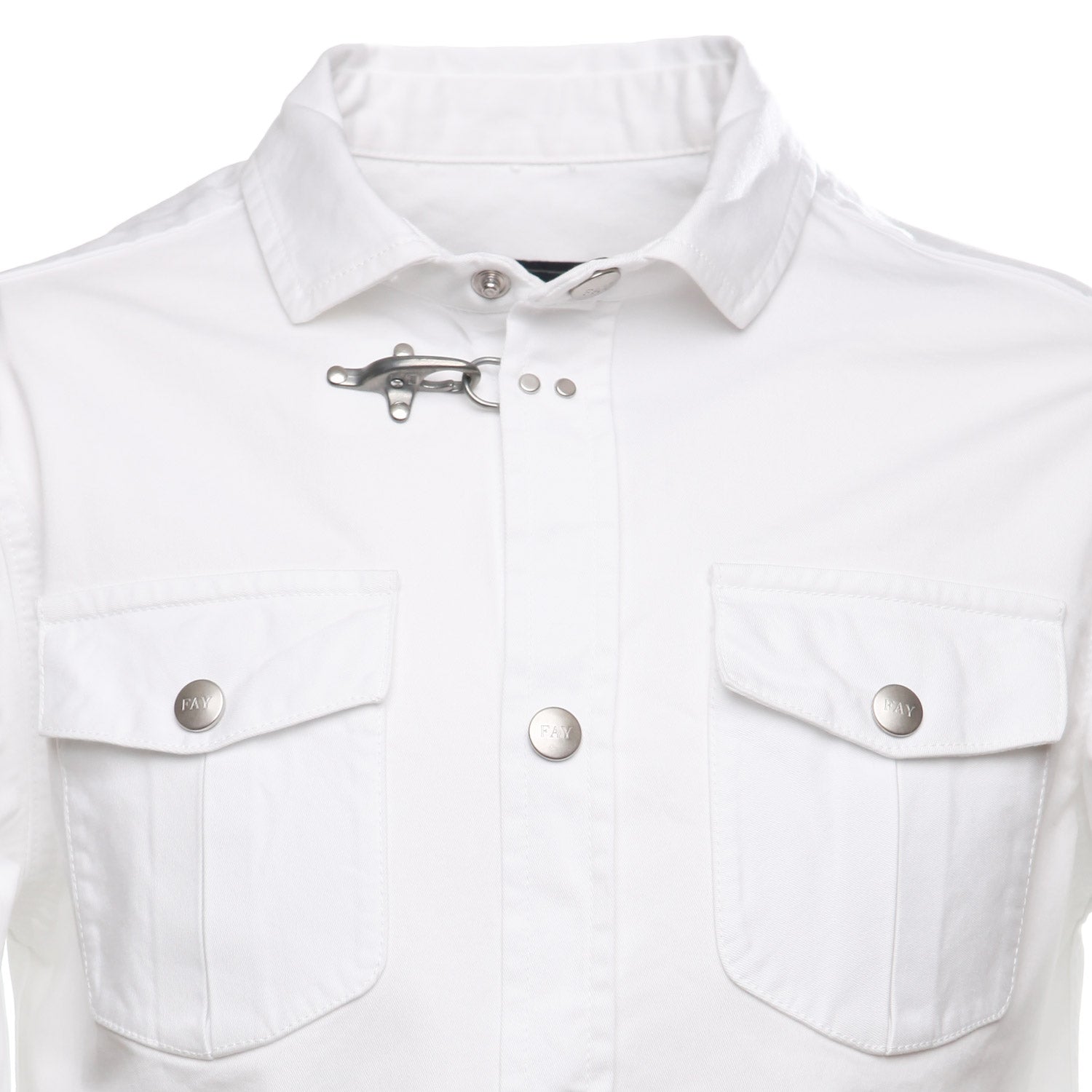 GIACCA CAMICIA BIANCA CON GANCIO BAMBINO E TEEN - annameglio.com abbigliamento moda