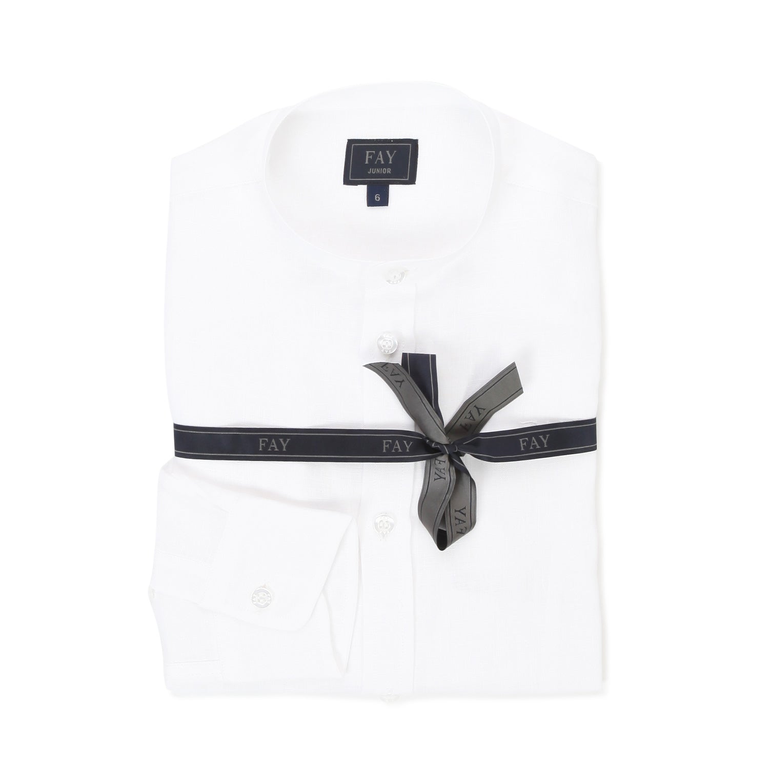 CAMICIA COREANA DI LINO BIANCA BAMBINO E TEEN - annameglio.com abbigliamento moda