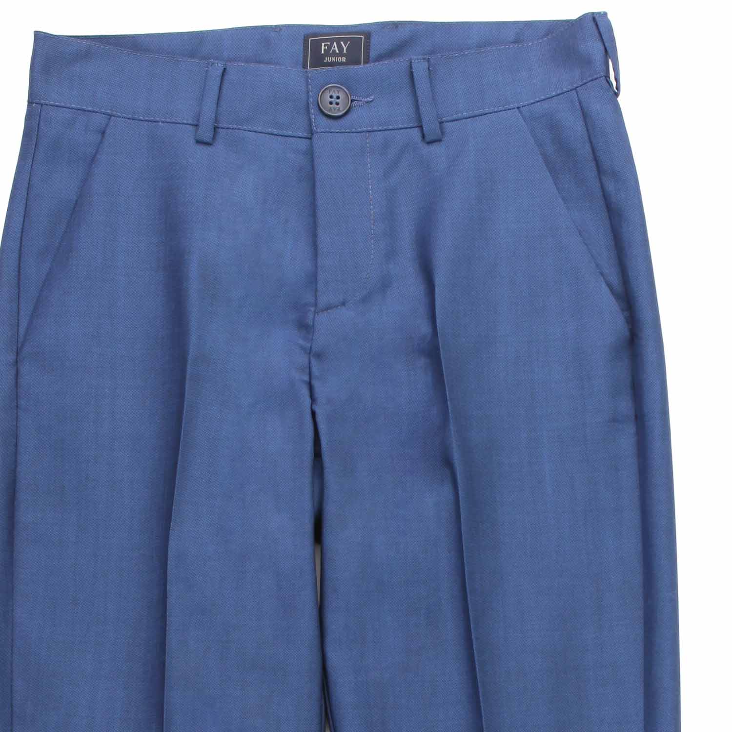 PANTALONE FRESCO LANA INDACO BAMBINO E TEEN - annameglio.com abbigliamento moda