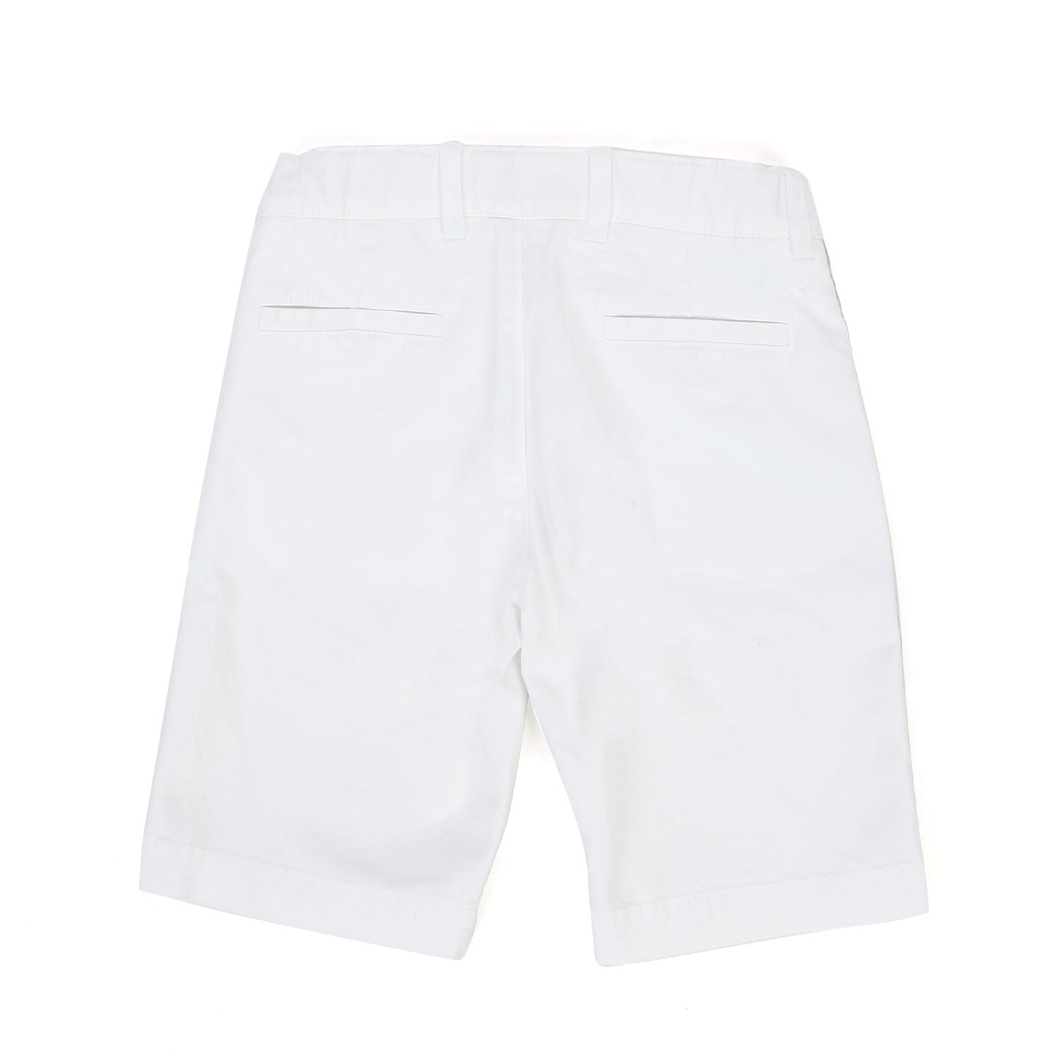 BERMUDA BIANCO CON STISCE BLU BAMBINO - annameglio.com abbigliamento moda