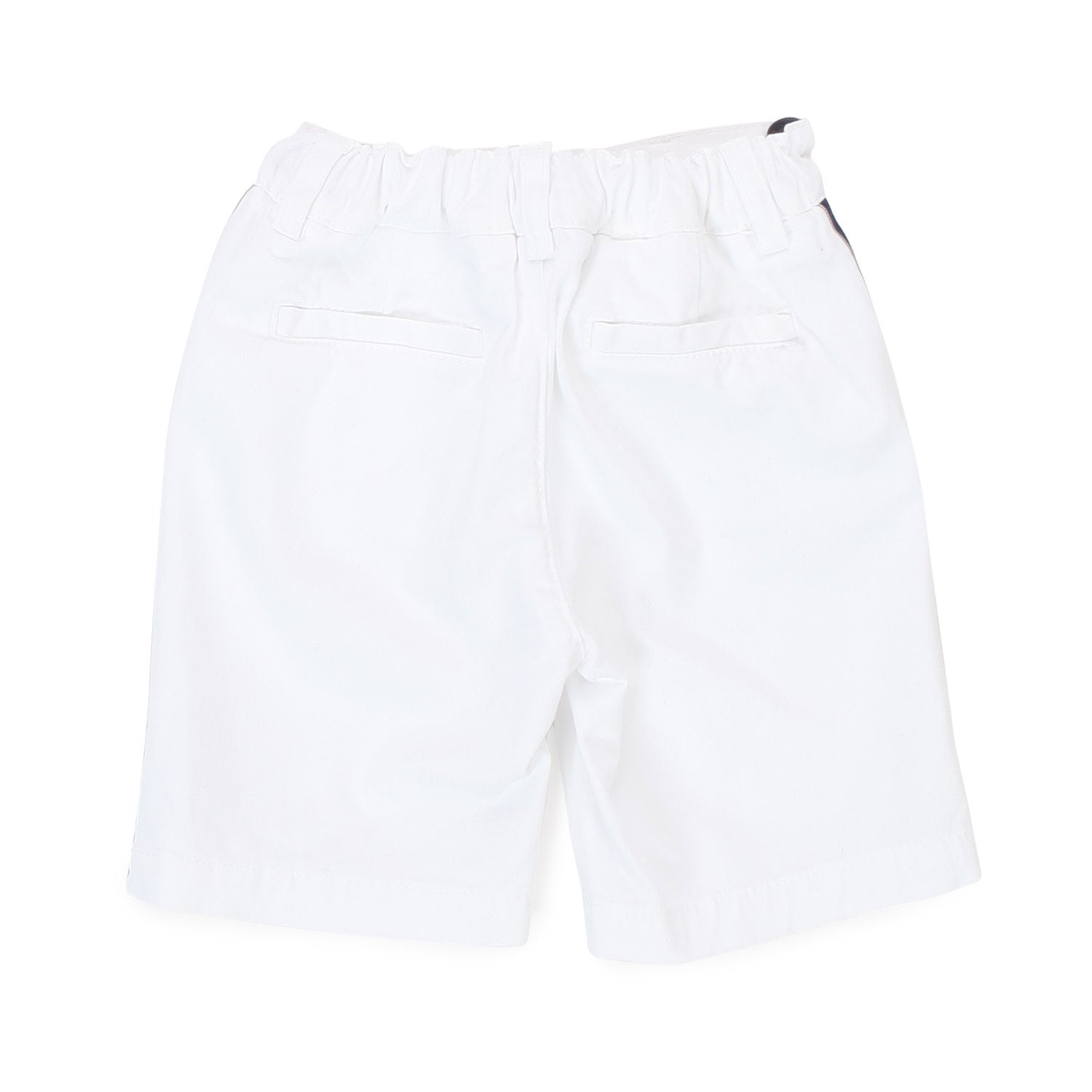 BERMUDA BIANCO CON STISCE BLU BAMBINO E BEBÈ - annameglio.com abbigliamento moda