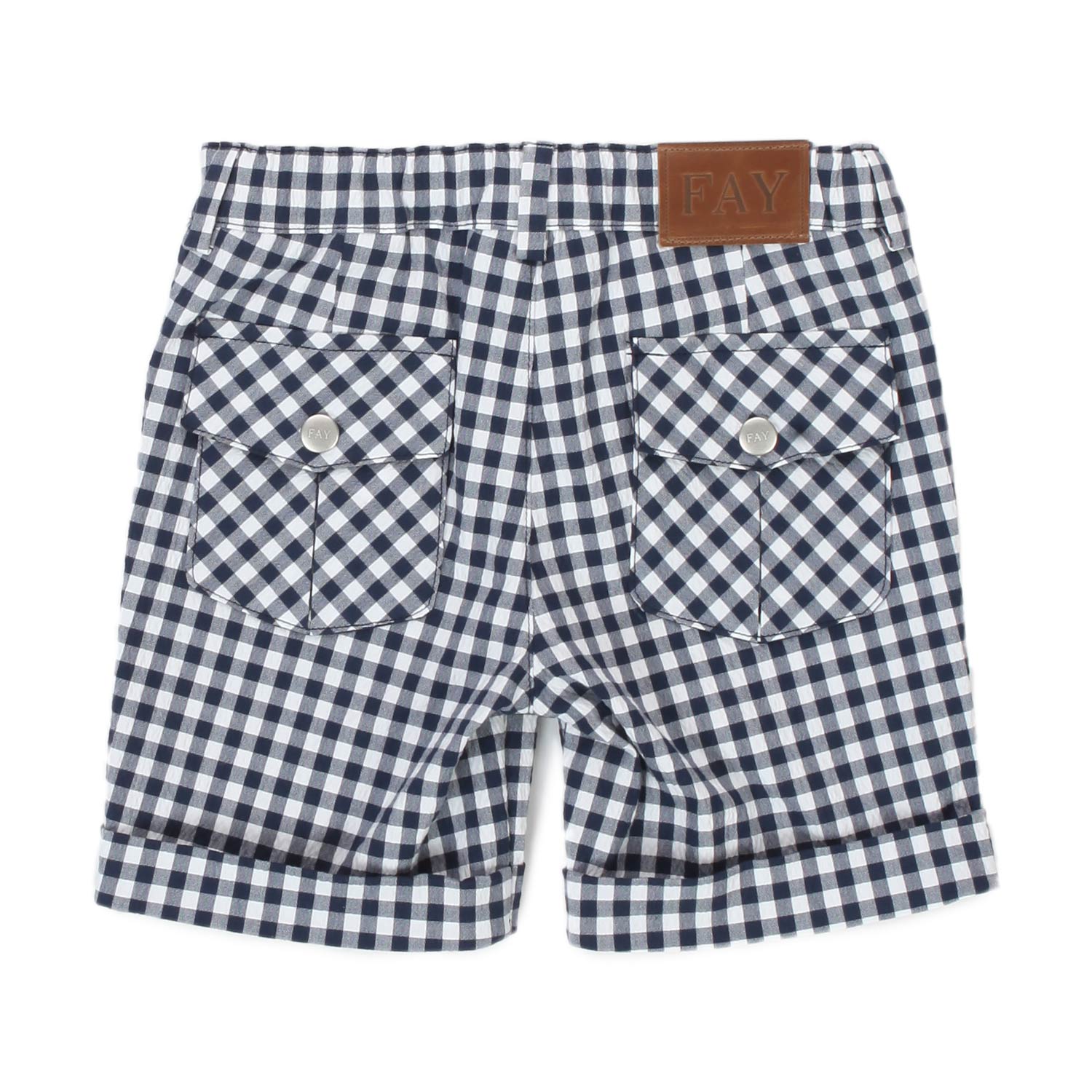 BERMUDA A QUADRETTI BIANCO E BLU BAMBINO E BEBÈ - annameglio.com abbigliamento moda