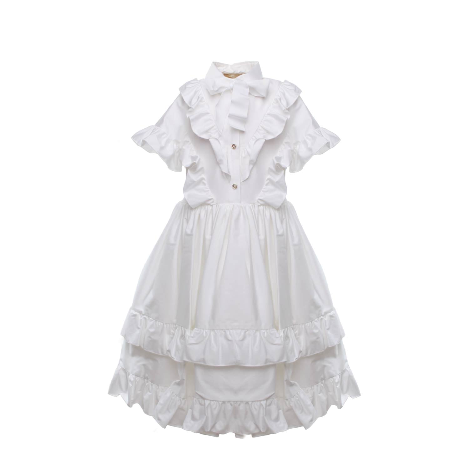 ABITO CHEMISIER MIDI BIANCO BAMBINA E TEEN - annameglio.com abbigliamento moda