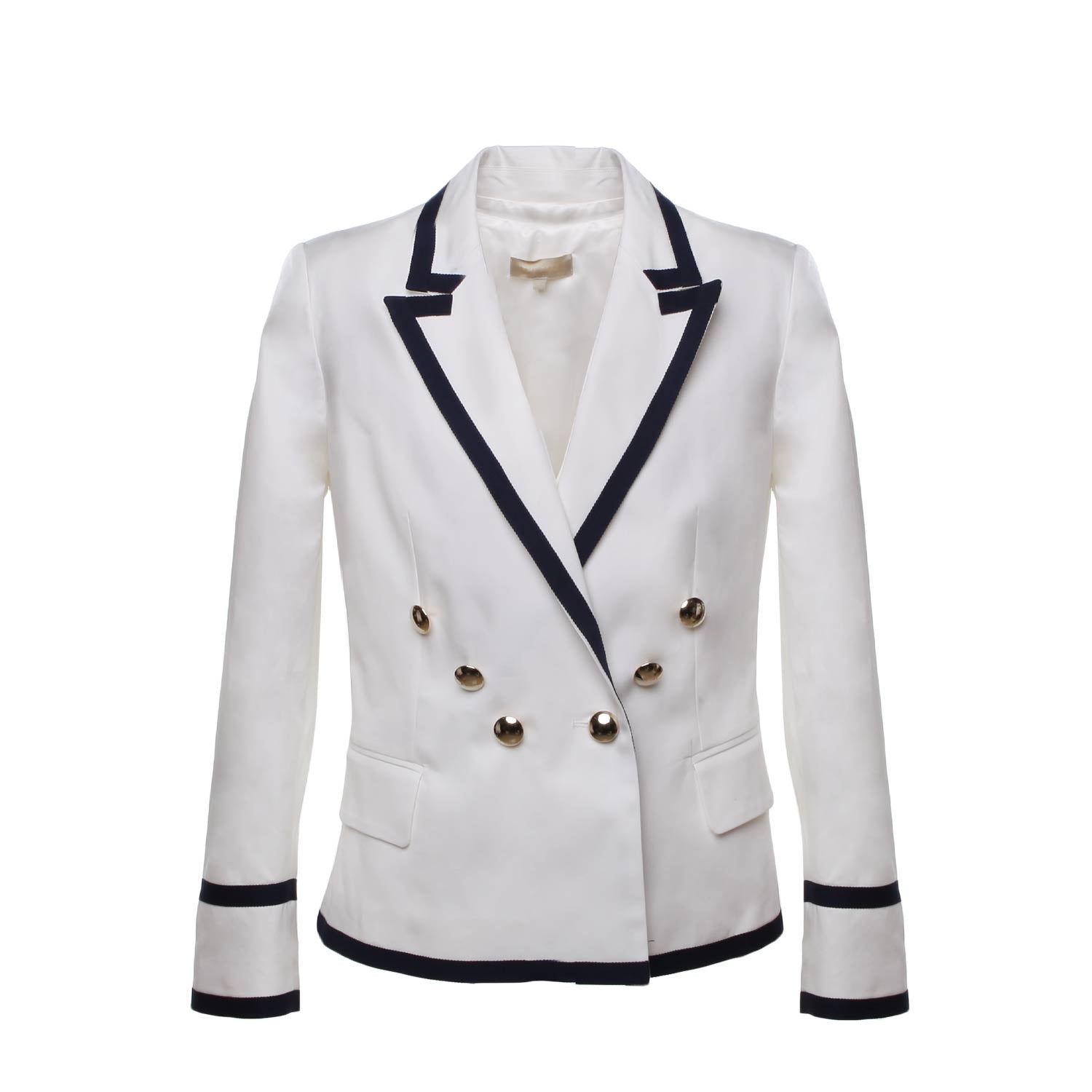GIACCA BLAZER BIANCA E BLU BAMBINA TEEN - annameglio.com abbigliamento moda
