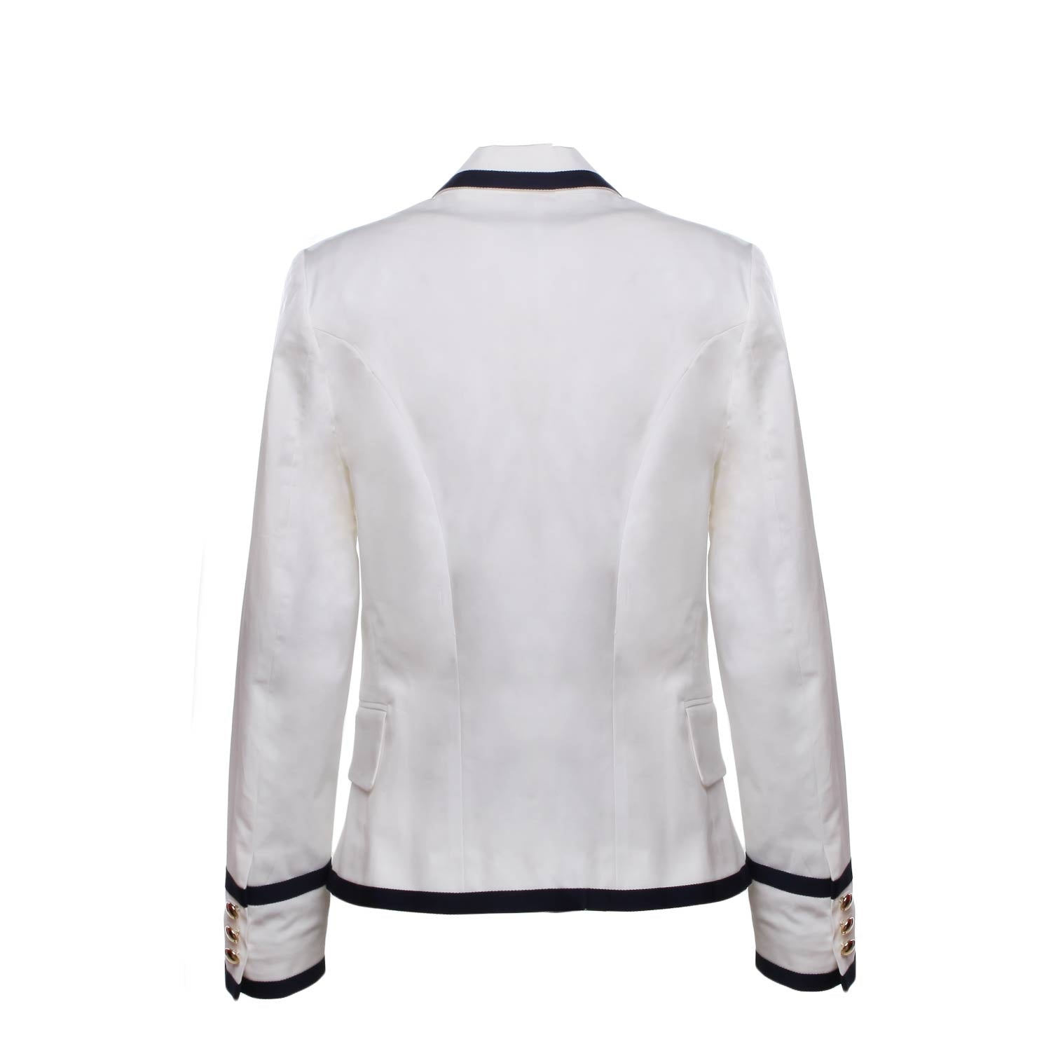 GIACCA BLAZER BIANCA E BLU BAMBINA TEEN - annameglio.com abbigliamento moda