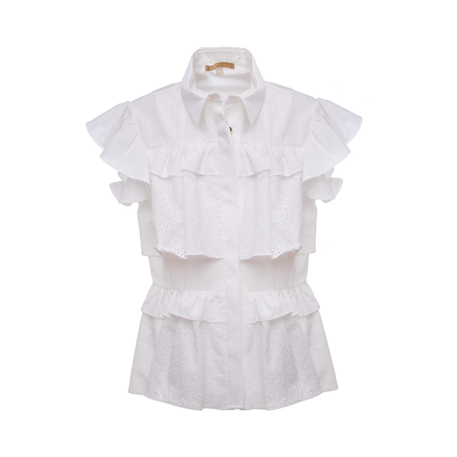 CAMICIA BIANCA CON BALZE SANGALLO E FIOCCO BLU - annameglio.com abbigliamento moda