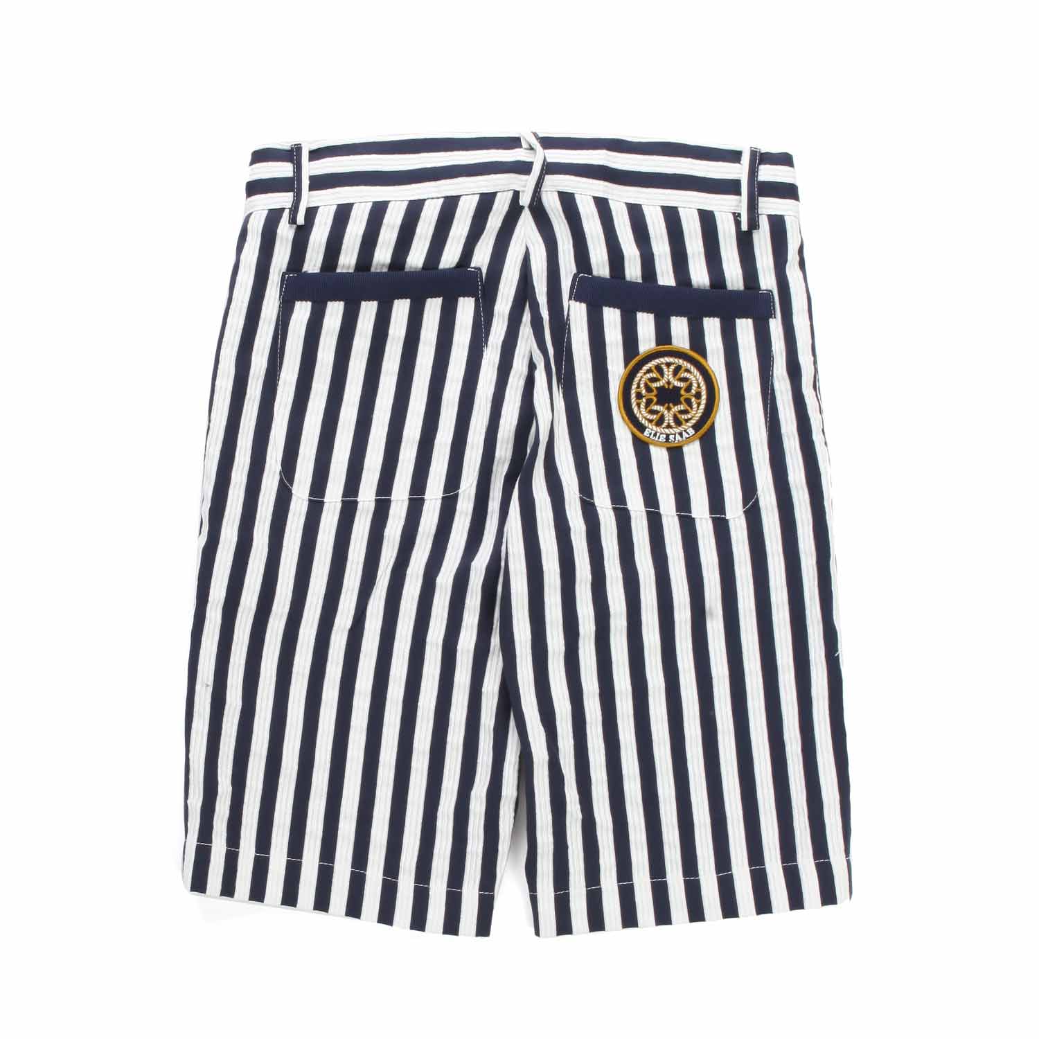 BERMUDA A RIGHE BIANCO E BLU BAMBINO - annameglio.com abbigliamento moda