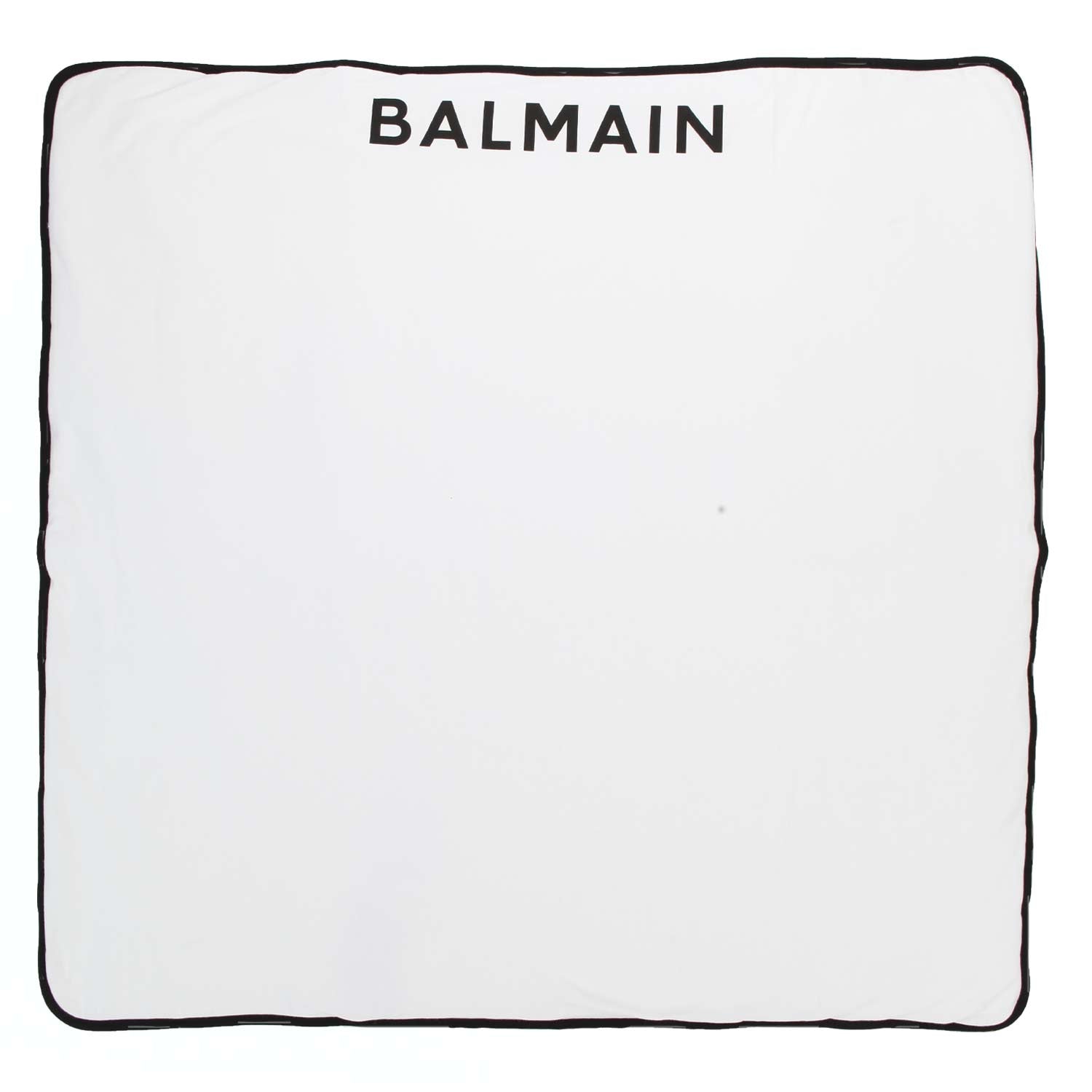 COPERTINA BIANCA CON ORLI E LOGO NERI - annameglio.com abbigliamento moda