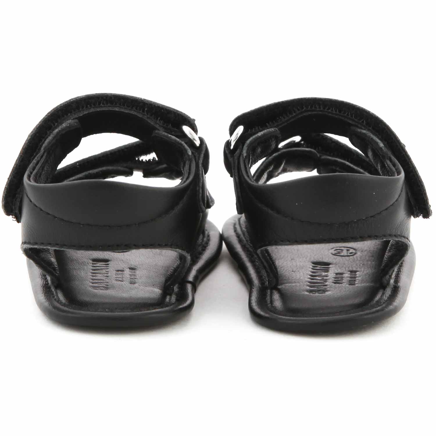 SANDALI NERI NEONATO UNISEX - annameglio.com abbigliamento moda