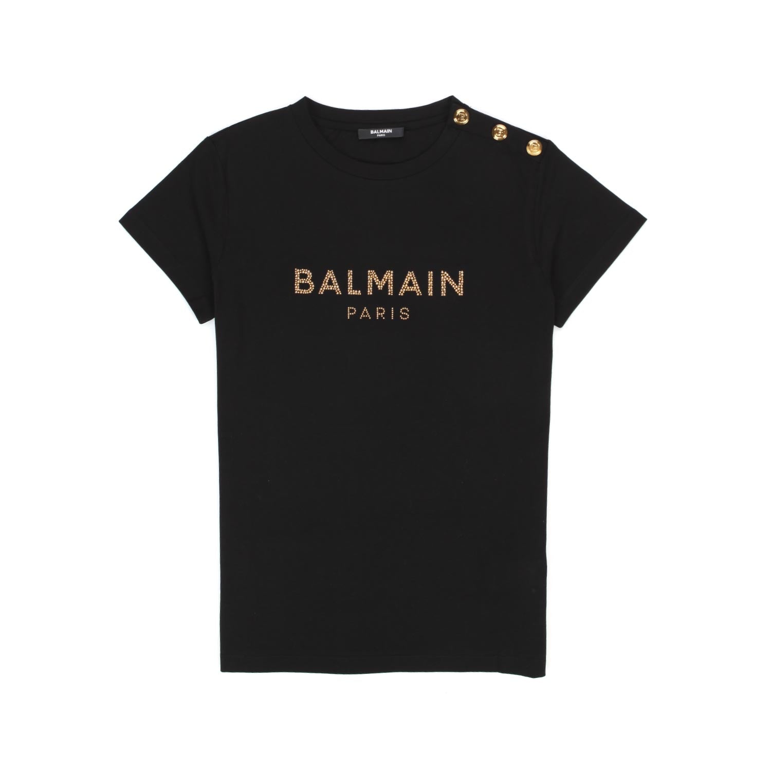 T-SHIRT NERA E ORO BAMBINA TEEN - annameglio.com abbigliamento moda