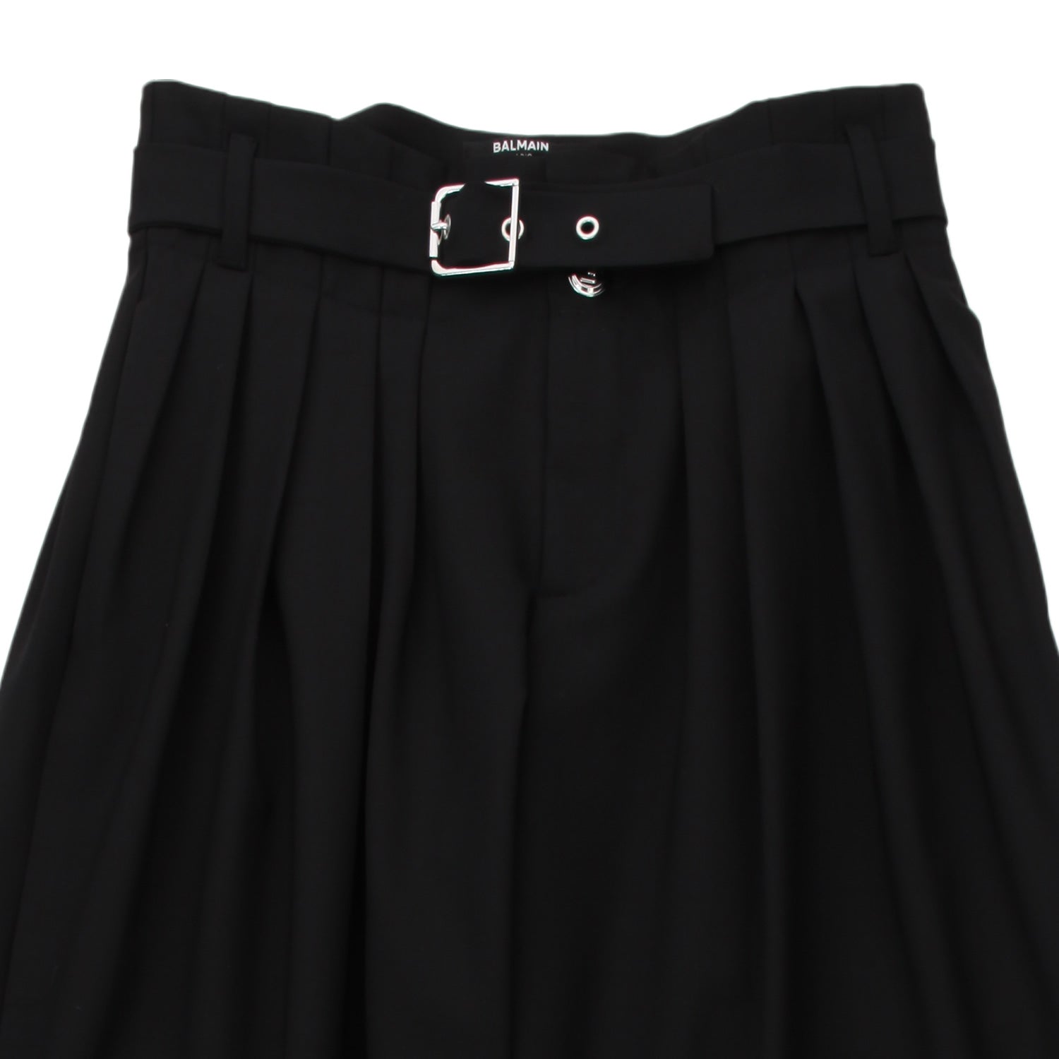 PANTALONE NERO CON CINTURA GIRL - annameglio.com abbigliamento moda