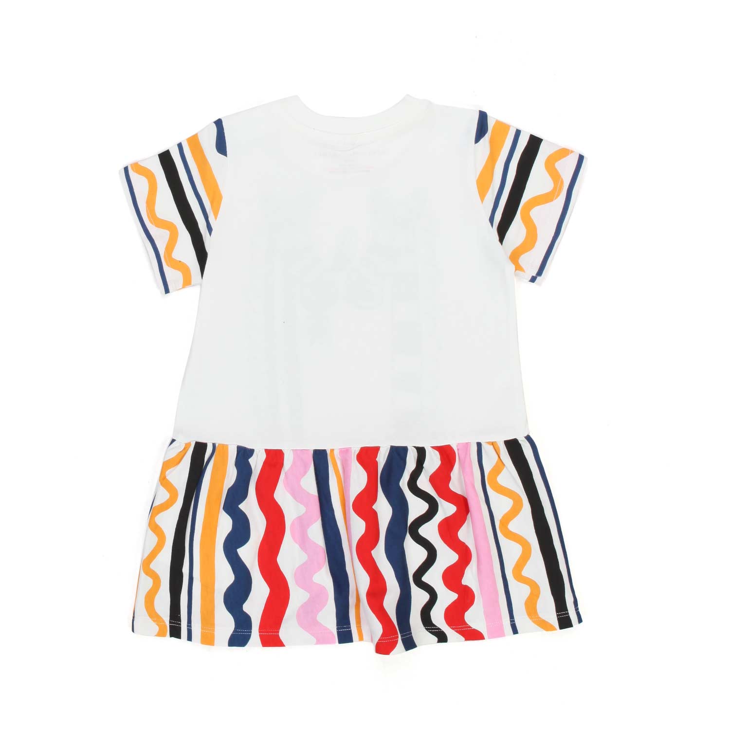 ABITO ZEBRE BIANCO E MULTICOLOR BAMBINA - annameglio.com abbigliamento moda