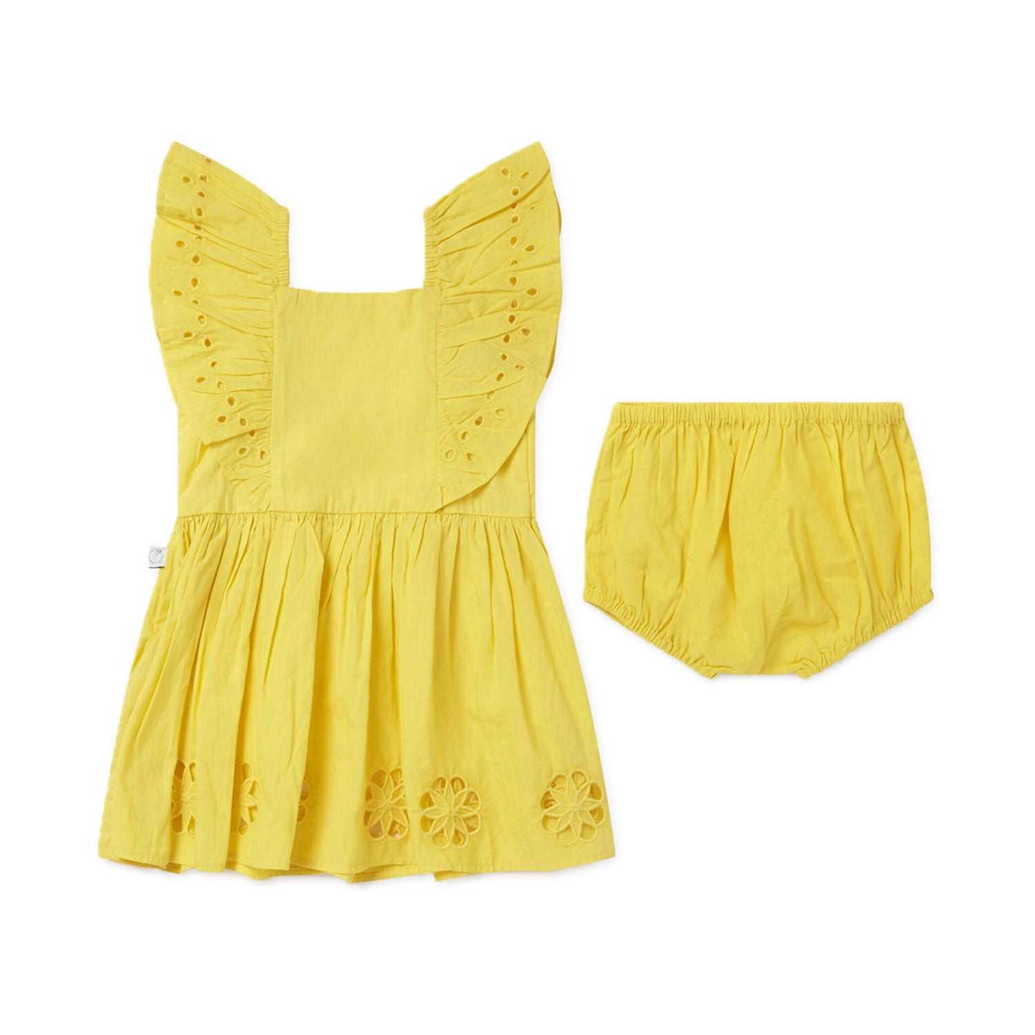 ABITO SANGALLO GIALLO BAMBINA E BEBÈ - annameglio.com abbigliamento moda
