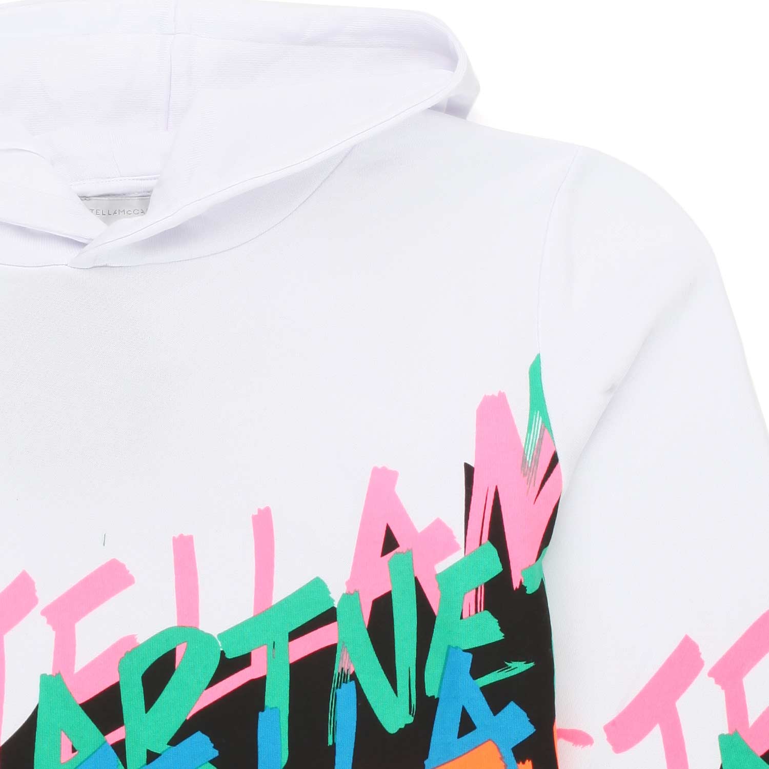 FELPA HOODIE BIANCA E MULTICOLOR BAMBINA E TEEN - annameglio.com abbigliamento moda