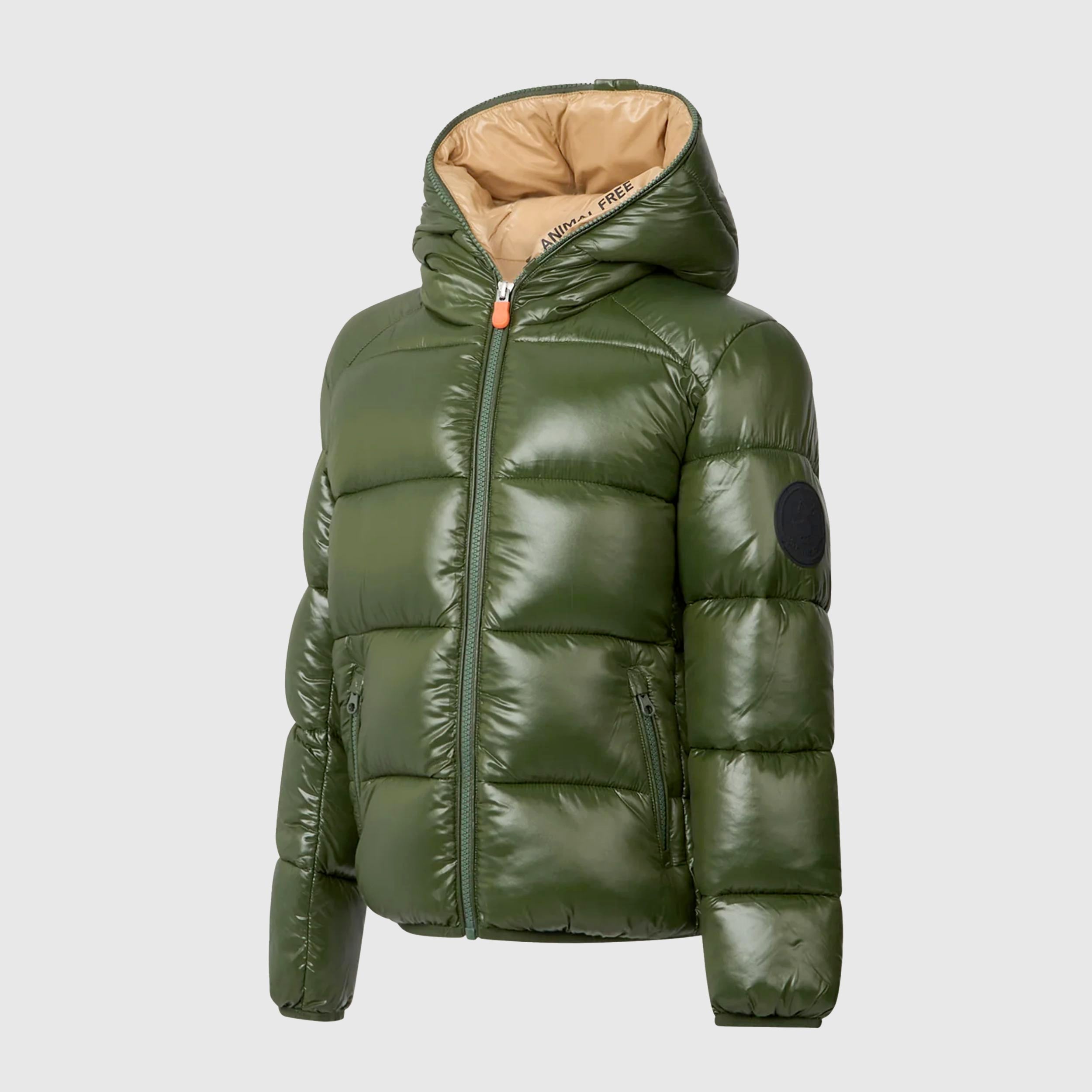 Piumino Animal Free Artie  Verde Bosco Firmato SAVE THE DUCK