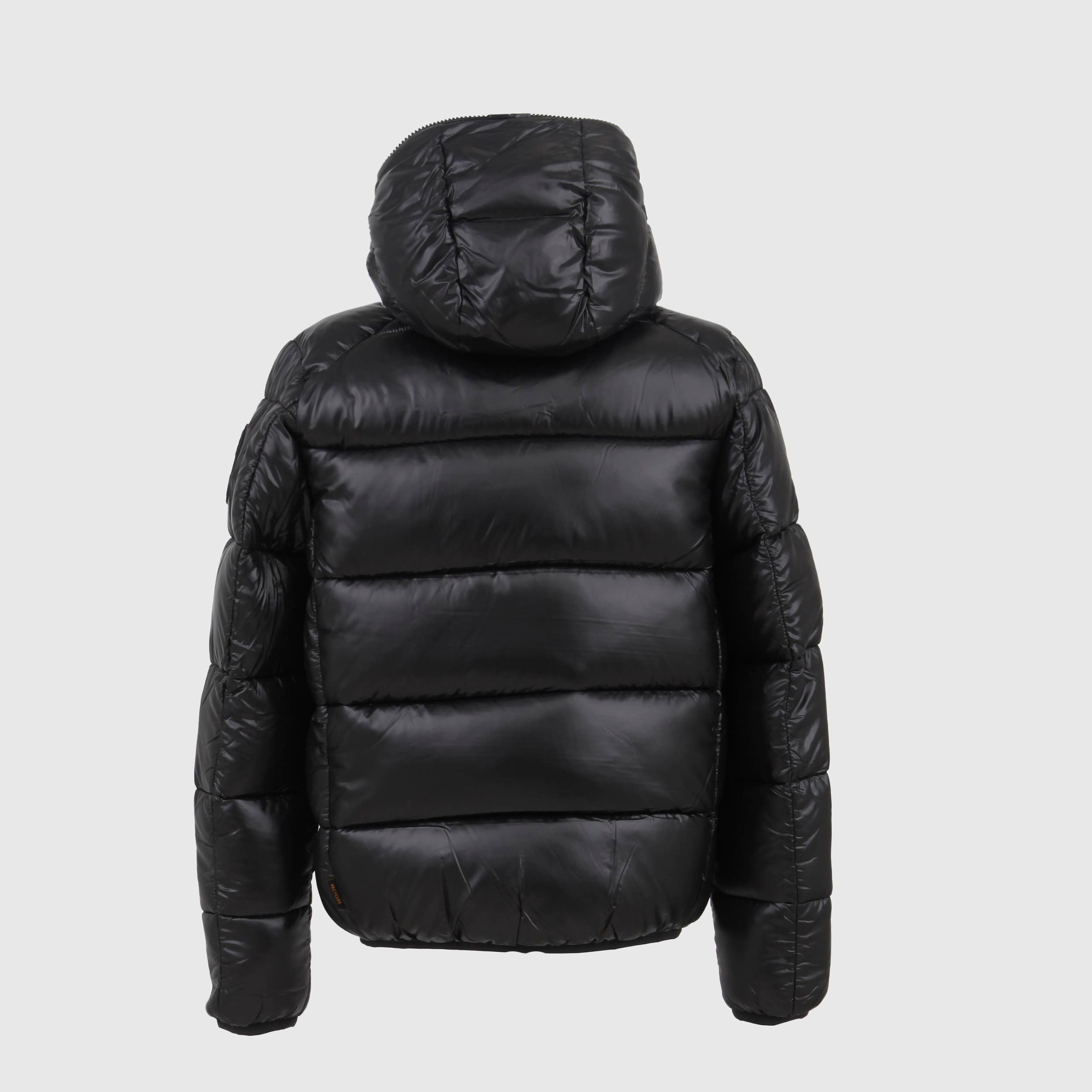 Piumino Nero Artie Con Tasche Sul Davanti Firmato SAVE THE DUCK