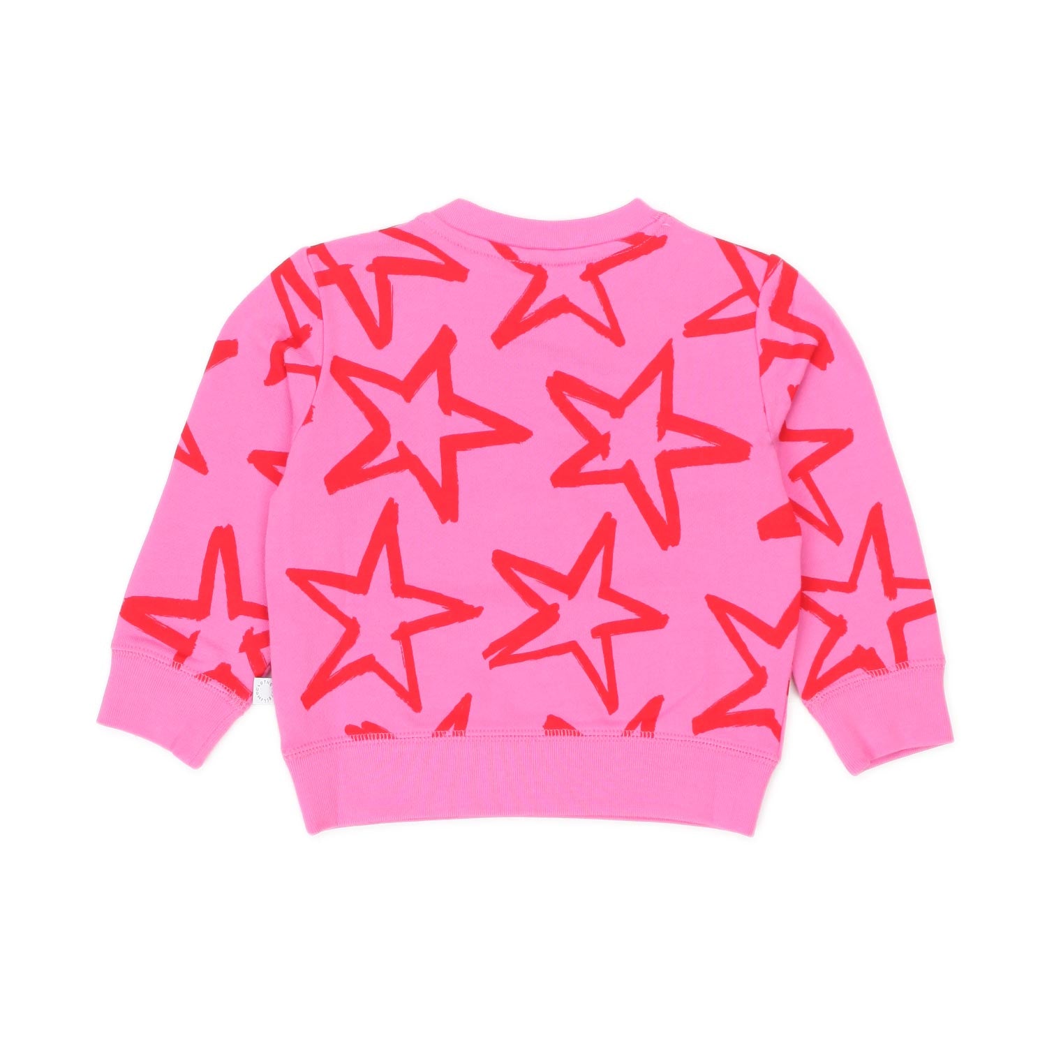 FELPA ROSA CON STELLE ROSSE BAMBINA E BEBÈ - annameglio.com abbigliamento moda