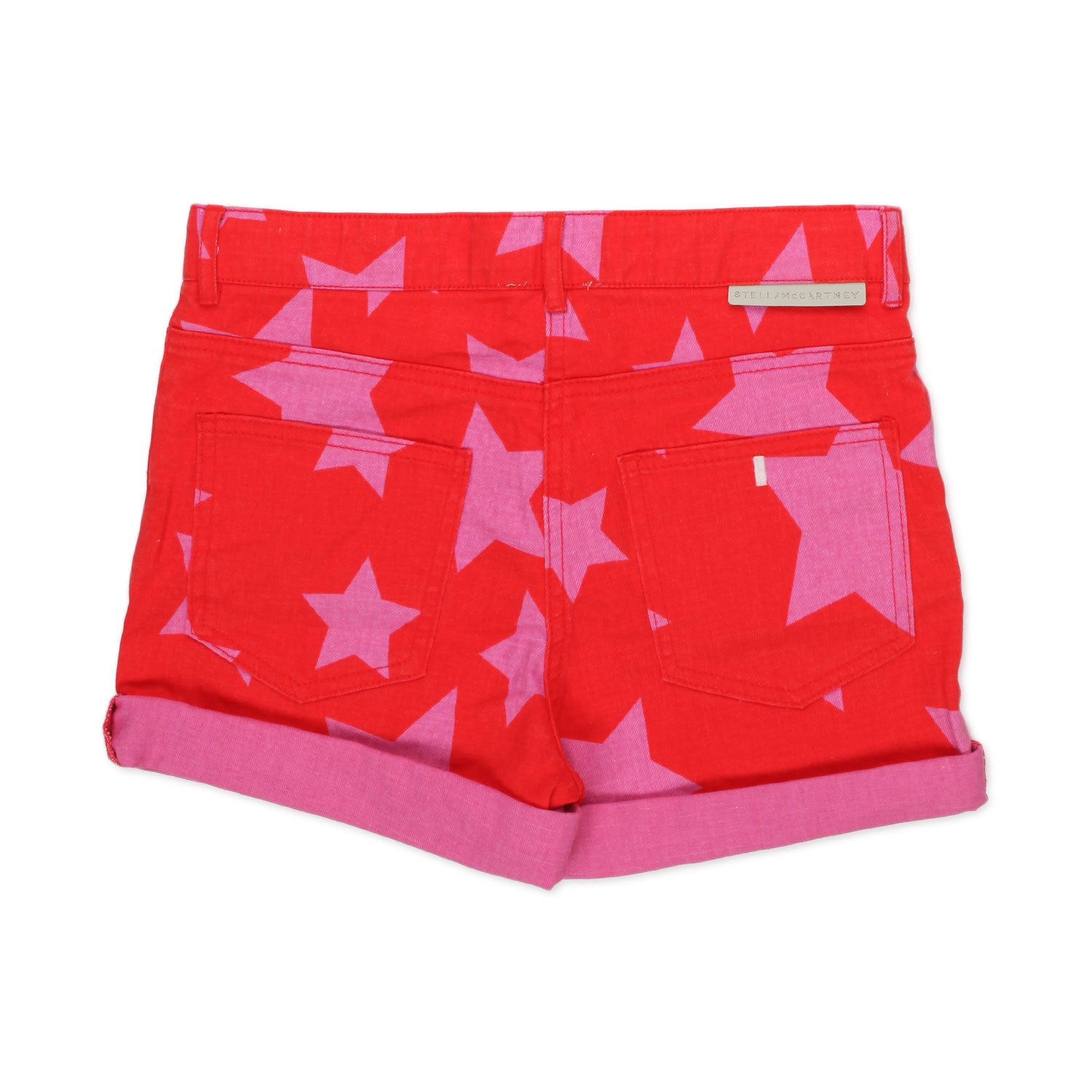 SHORTS ROSSI CON STELLE ROSA BAMBINA E TEEN - annameglio.com abbigliamento moda