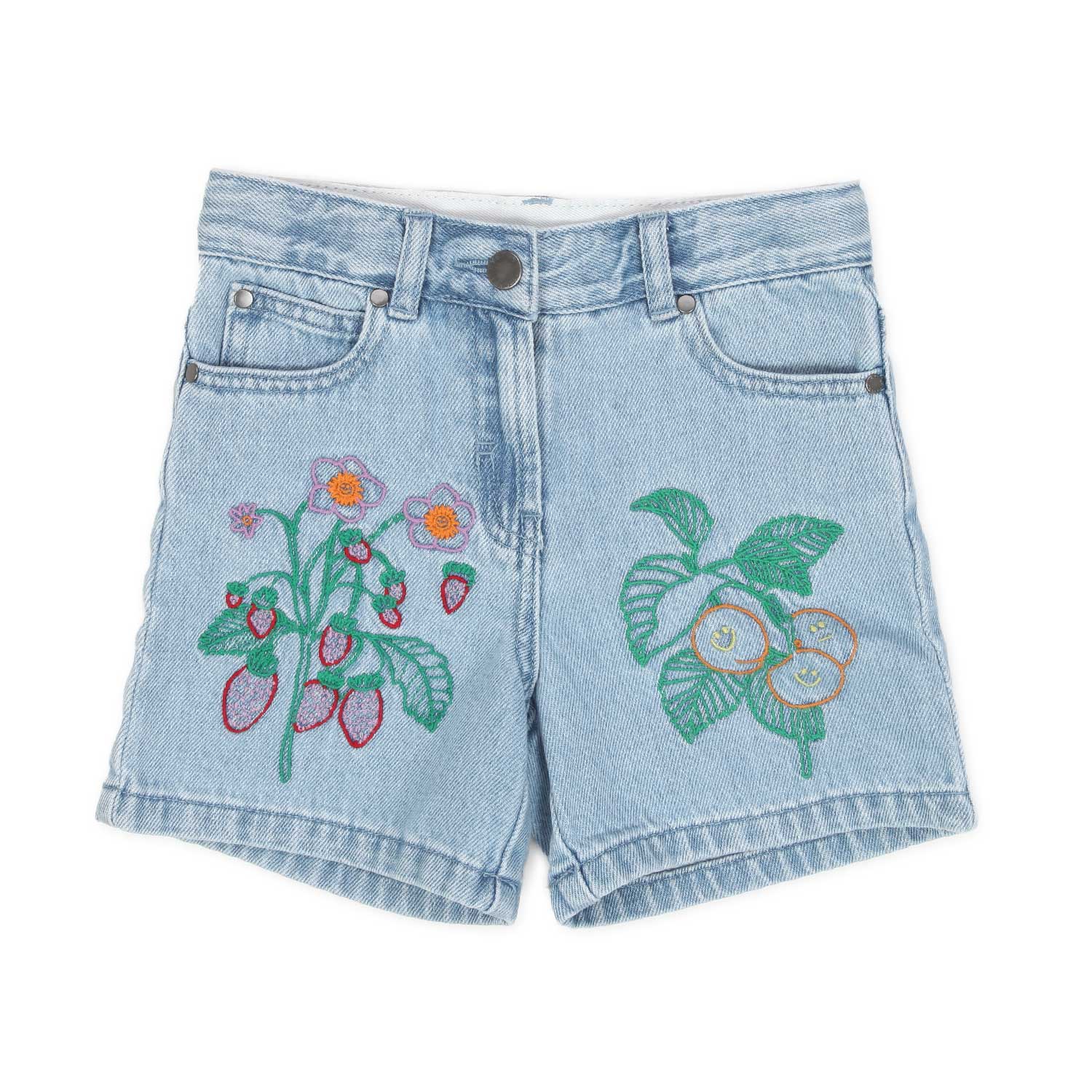 SHORTS DI JEANS CON RICAMI BAMBINA E TEEN - annameglio.com abbigliamento moda