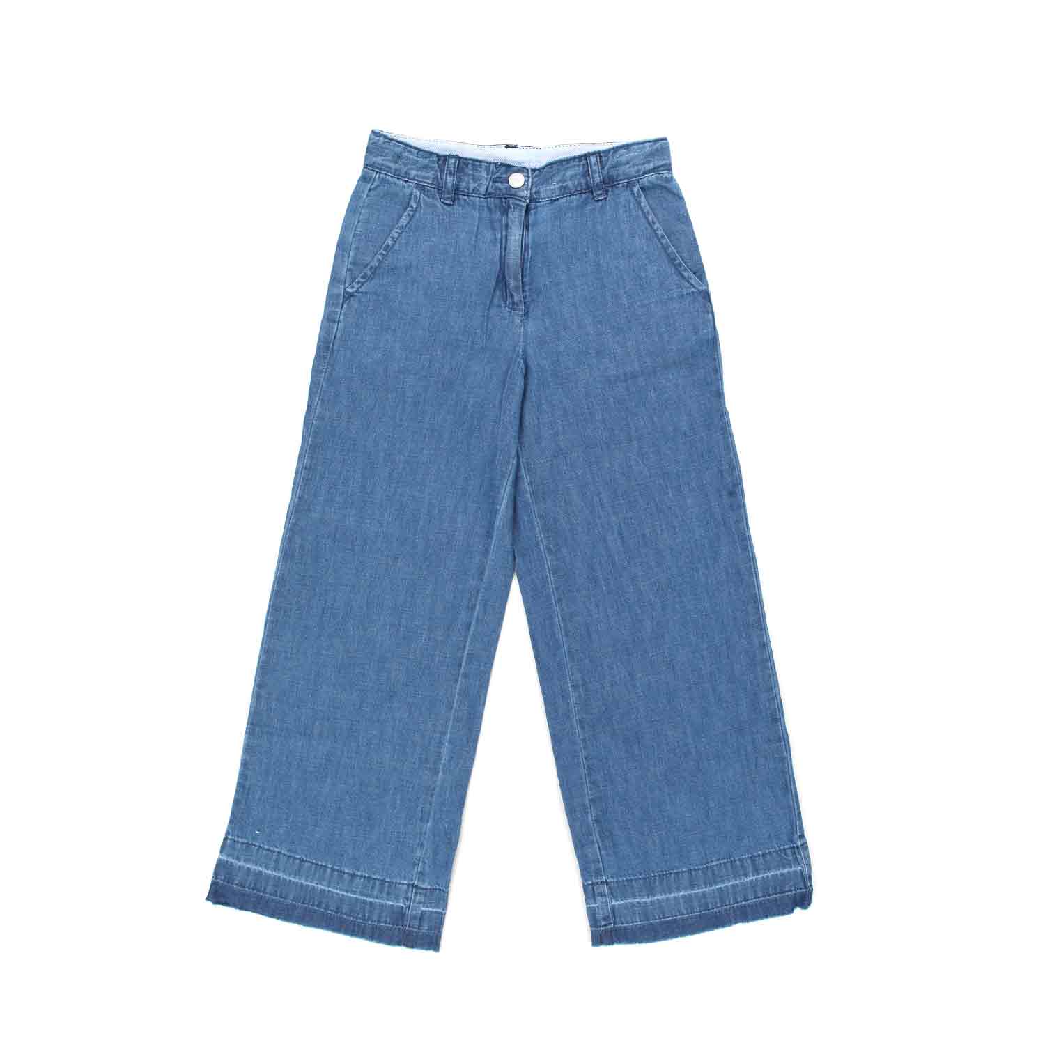 JEANS A PALAZZO BLU DENIM BAMBINA E TEEN - annameglio.com abbigliamento moda