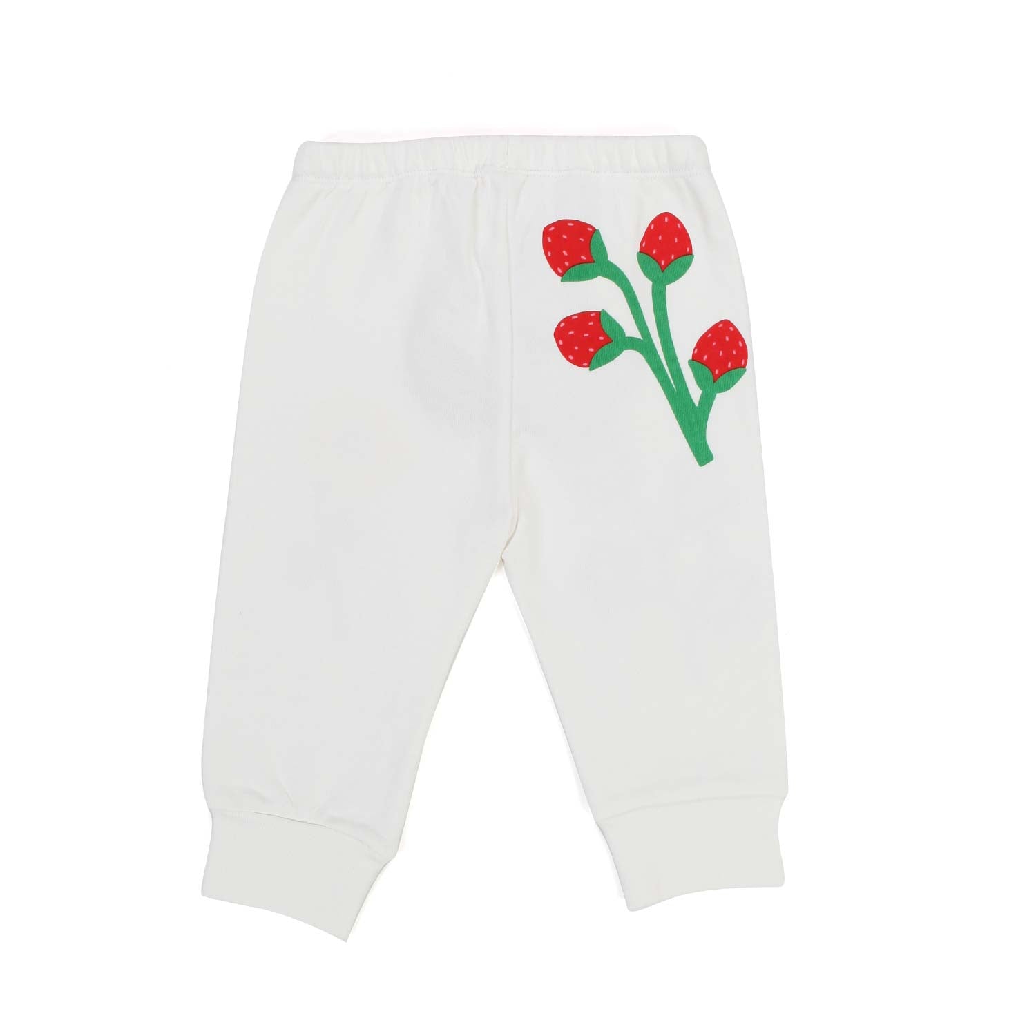 PANTALONE TUTA BIANCO CON FIORI BAMBINA E BEBÈ - annameglio.com abbigliamento moda