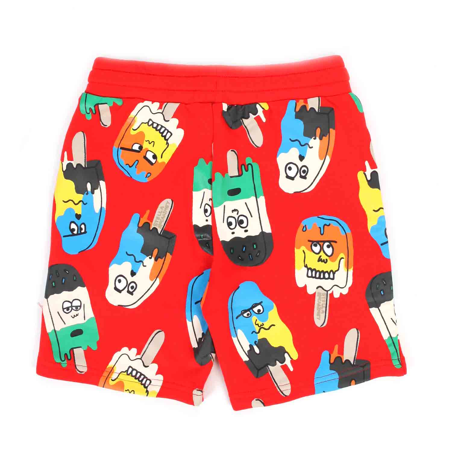 SHORTS IN FELPA ROSSI E MULTICOLOR BAMBINO - annameglio.com abbigliamento moda