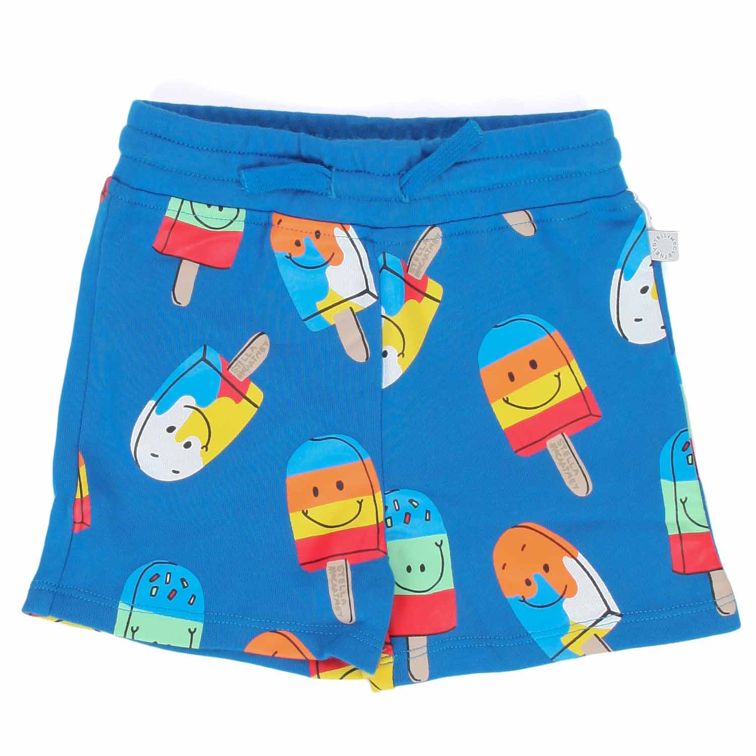 SHORTS IN FELPA BLU E MULTICOLOR BAMBINO BABY - annameglio.com abbigliamento moda