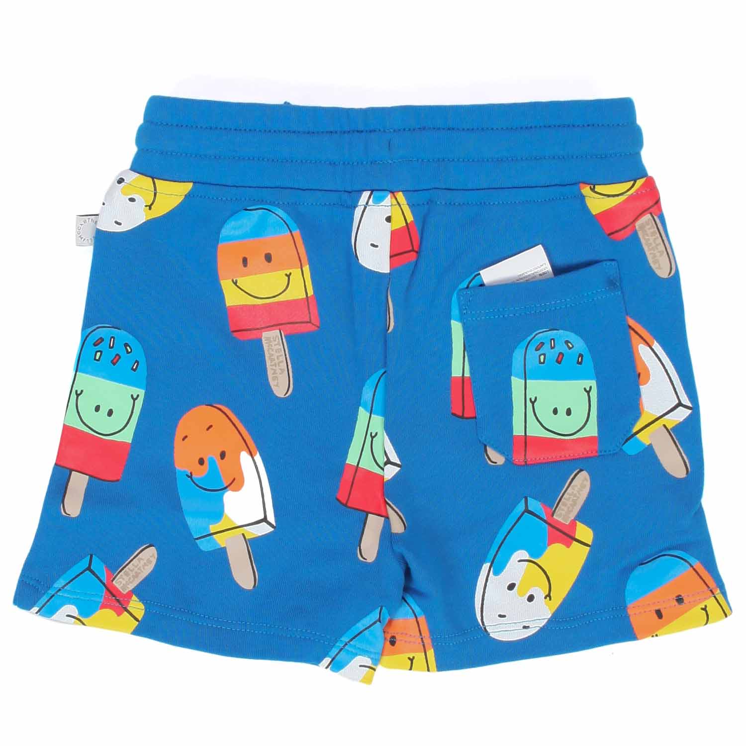 SHORTS IN FELPA BLU E MULTICOLOR BAMBINO BABY - annameglio.com abbigliamento moda