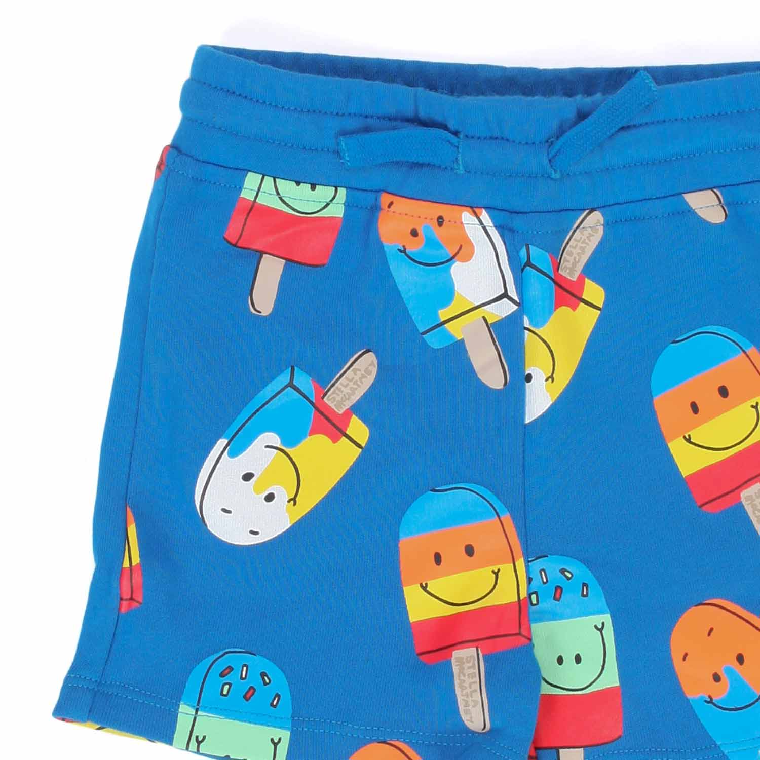 SHORTS IN FELPA BLU E MULTICOLOR BAMBINO BABY - annameglio.com abbigliamento moda