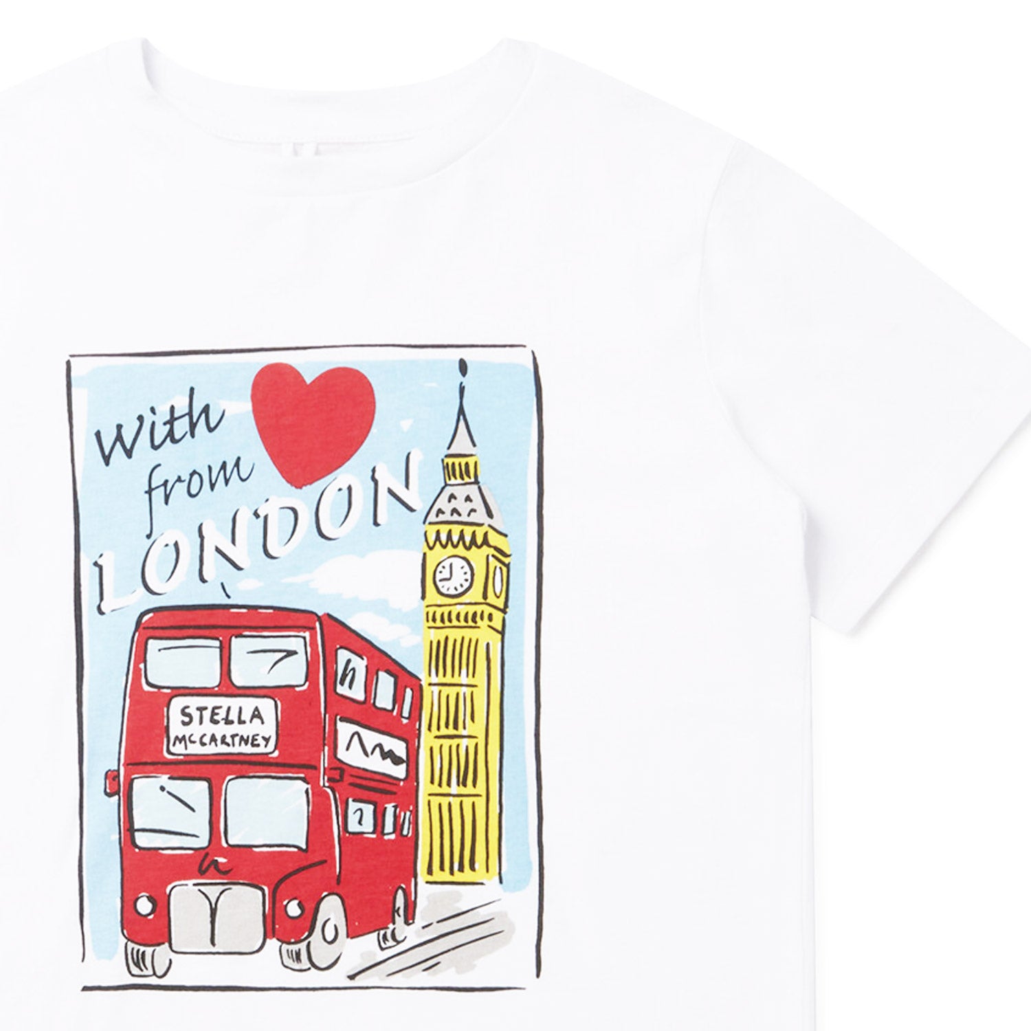 T-SHIRT UNISEX BIANCA CON STAMPA LONDON - annameglio.com abbigliamento moda