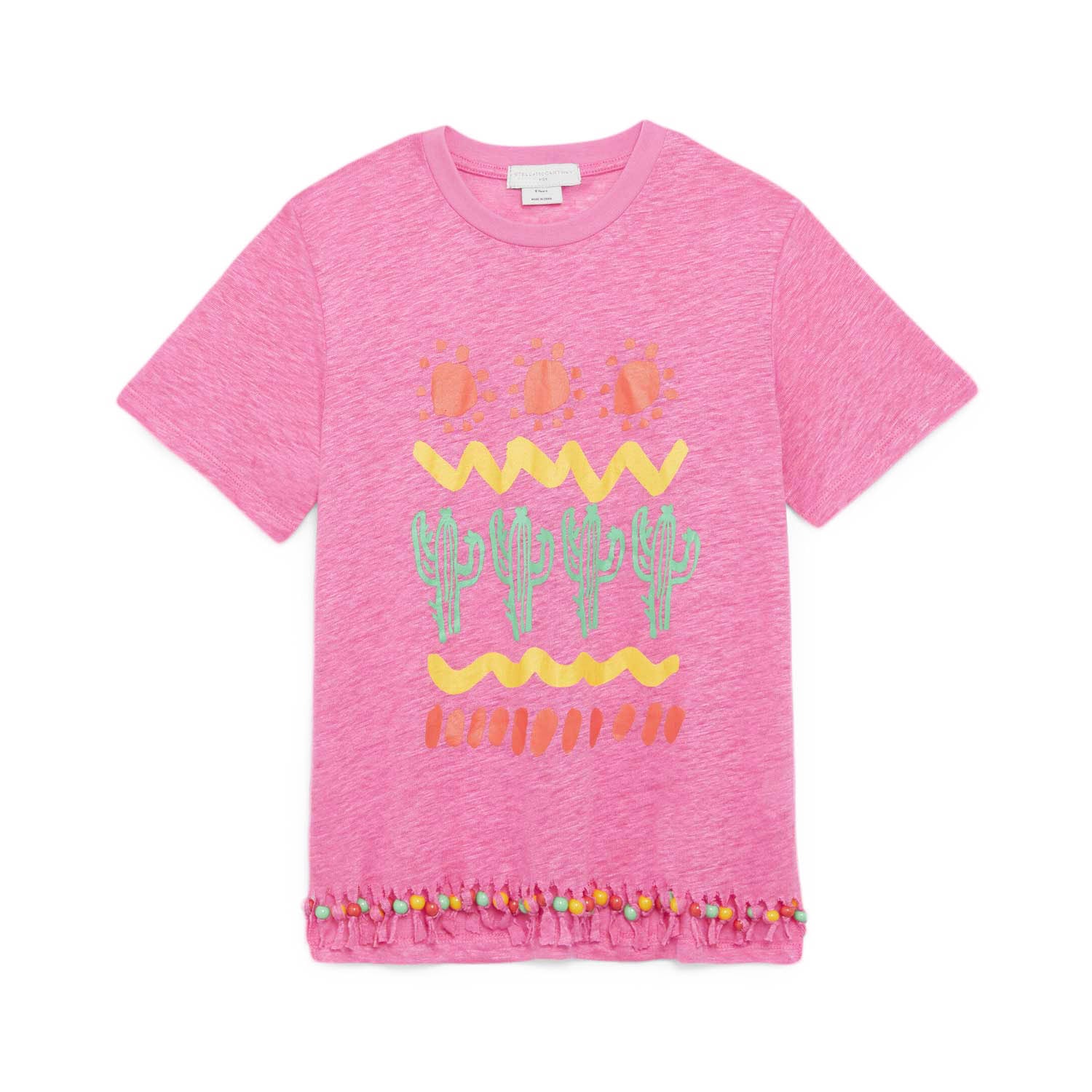 T-SHIRT LINO ROSA E MULTICOLOR BAMBINA E TEEN - annameglio.com abbigliamento moda